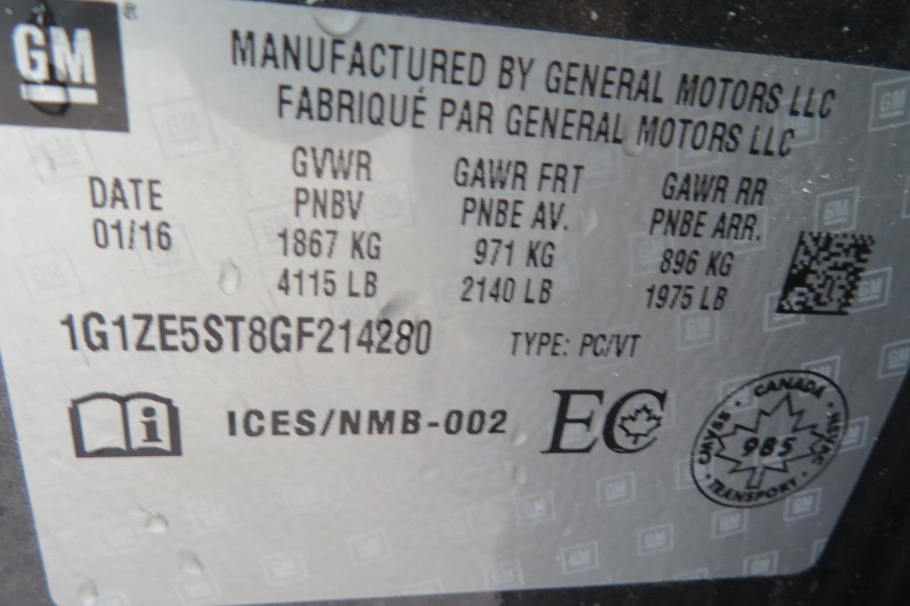 2016 Chevrolet Malibu 4dr Sdn LT w/1LT Photo