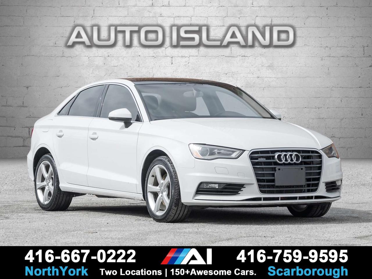 2015 Audi A3 Quattro AWD -Pano Roof-220 HP-Heated Seats-Service Recds-17in Alloys Photo