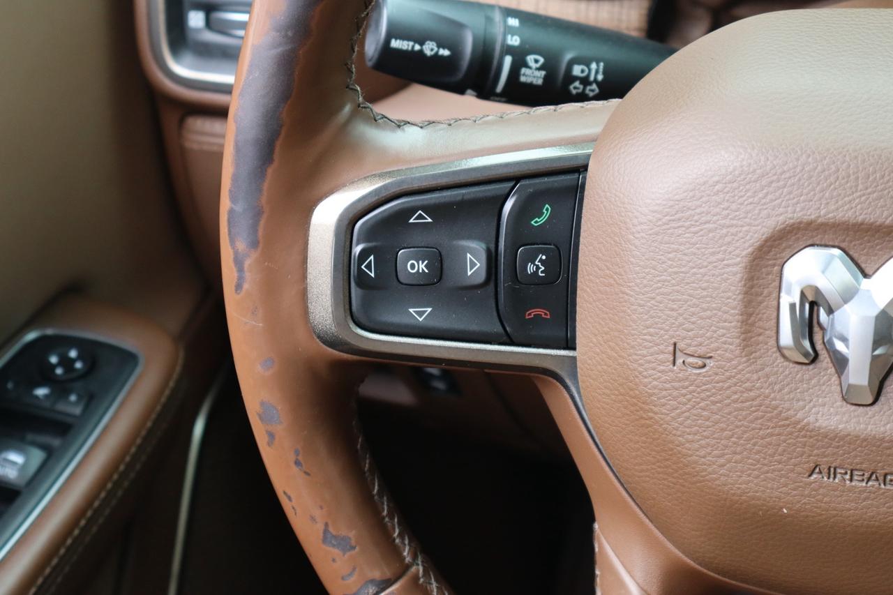 2019 RAM 1500 Longhorn Crew Cab 4WD Brown Interior Photo
