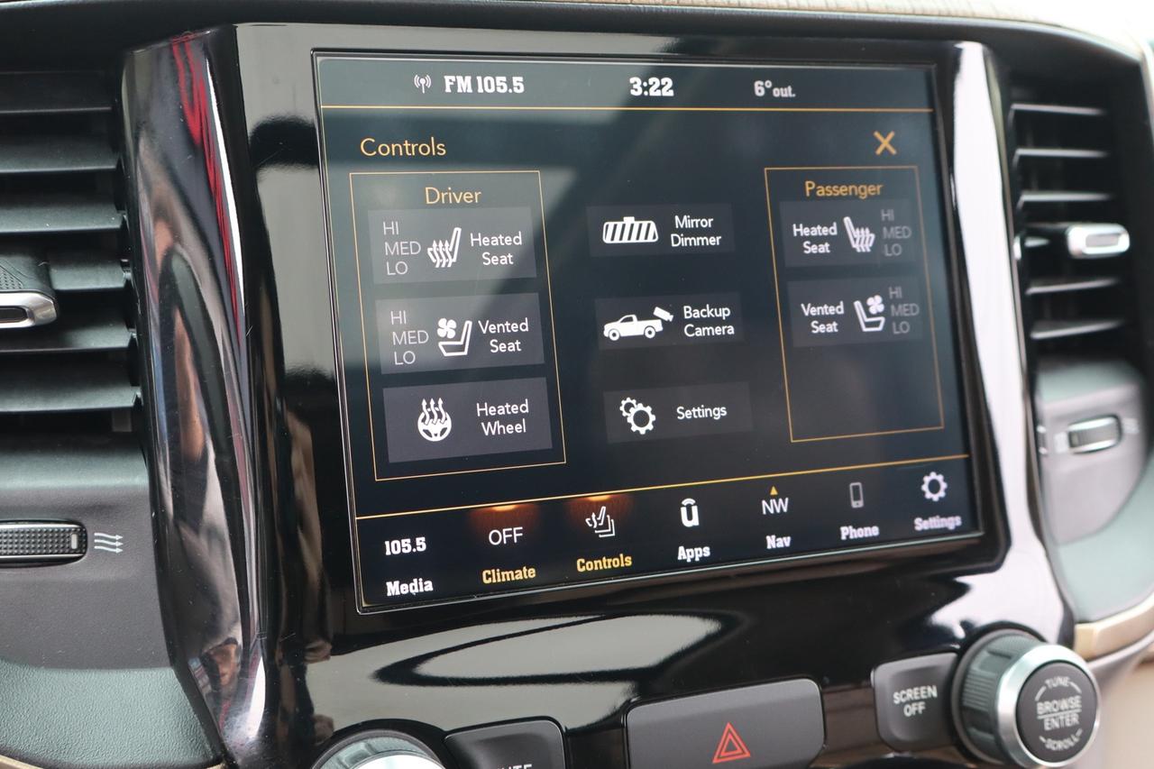 2019 RAM 1500 Longhorn Crew Cab 4WD Brown Interior Photo