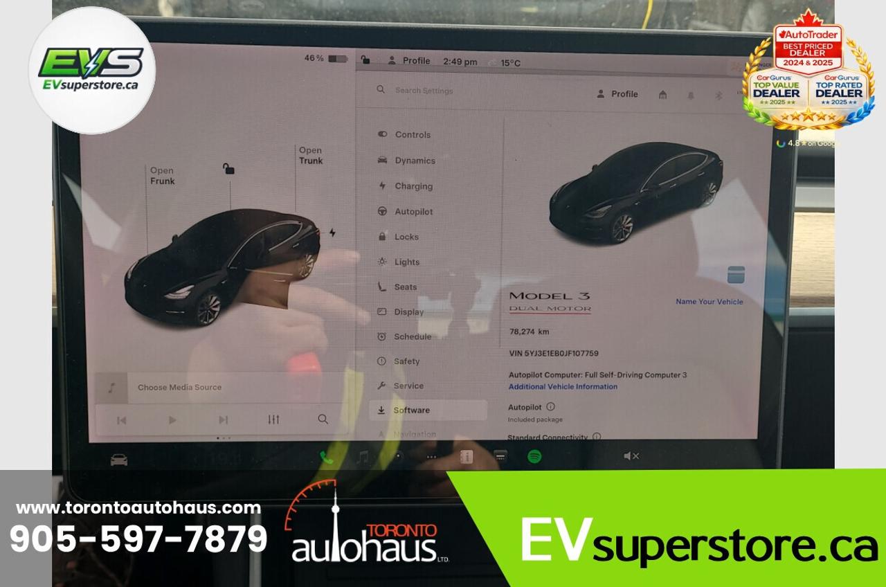 2018 Tesla Model 3 PERFORMANCE AT EVSUPERSTORE.CA Photo