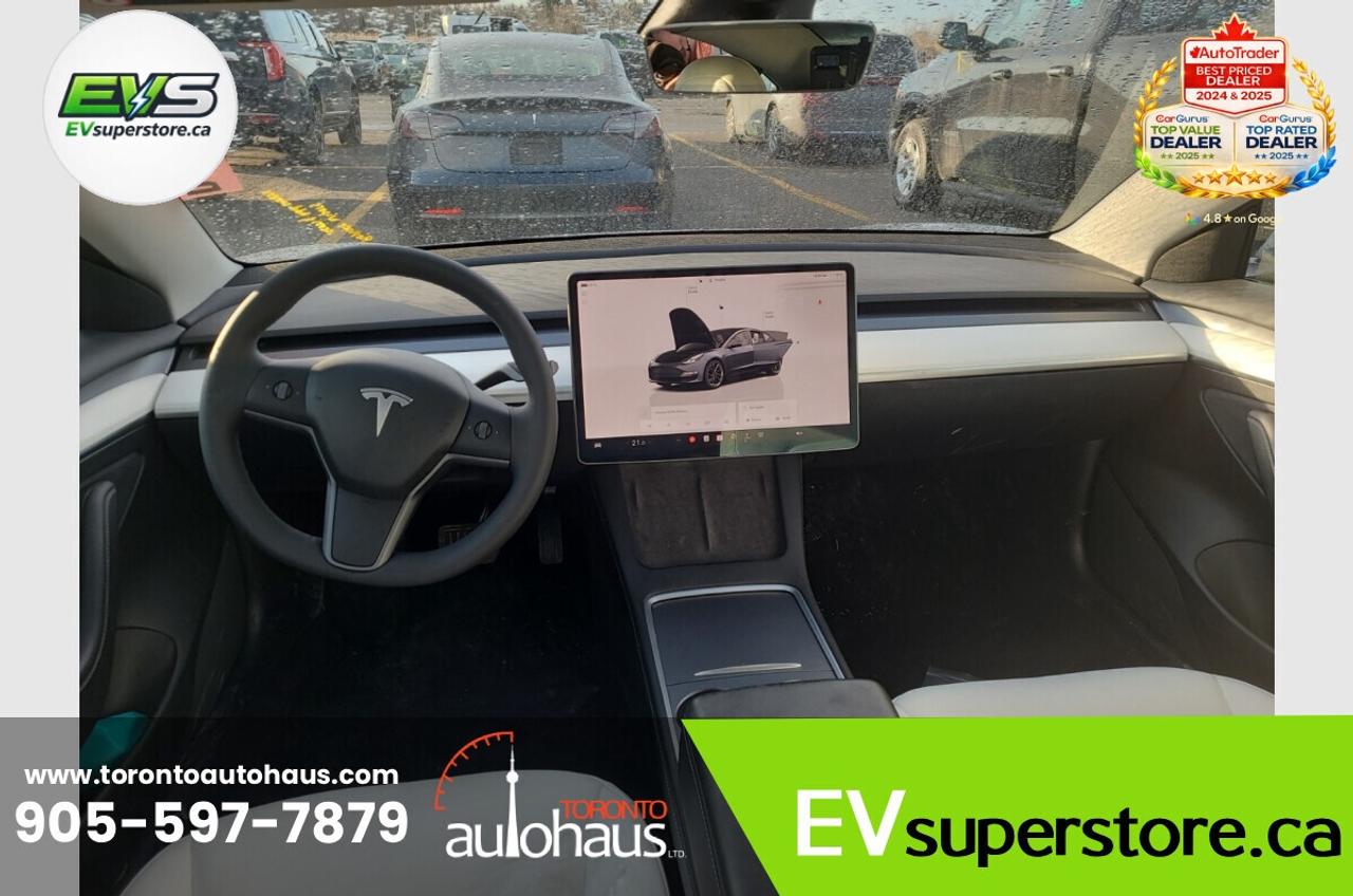2022 Tesla Model 3 LFP I WHITE INT. I OVER 100 TESLAS I EVSUPERSTORE. Photo