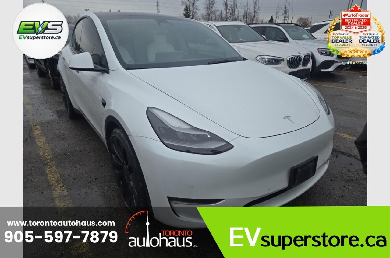 2022 Tesla Model Y PERFORMANCE WHITE INT. I EVSUPERSTORE.CA Photo