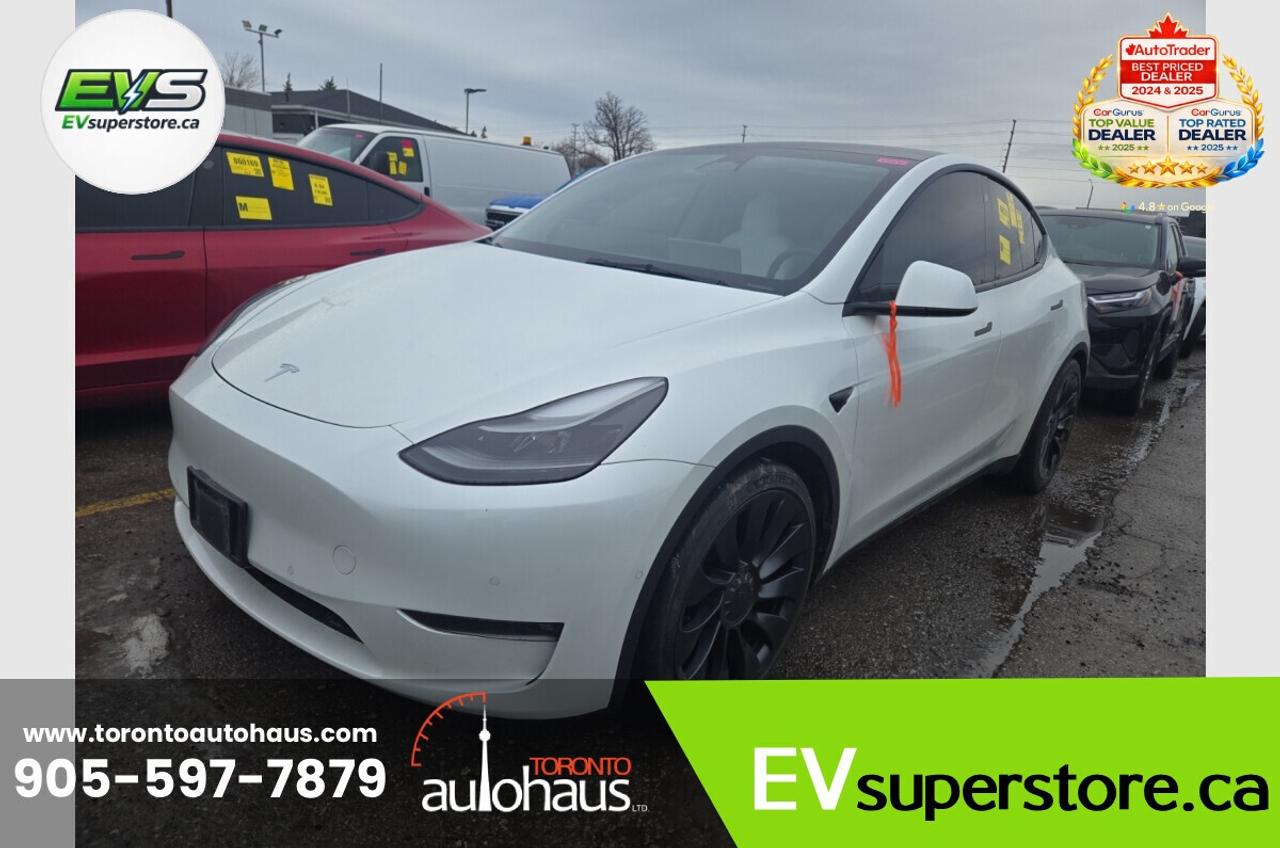 2022 Tesla Model Y PERFORMANCE WHITE INT. I EVSUPERSTORE.CA Photo