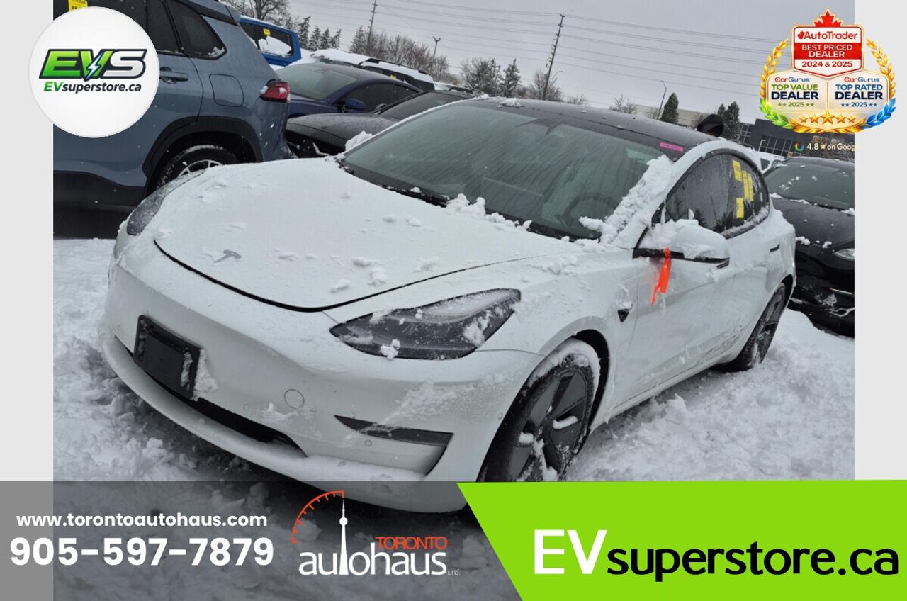 2021 Tesla Model 3 SR+ I WHITE INT. I OVER 100 TESLAS EVSUPERSTORE.CA Photo