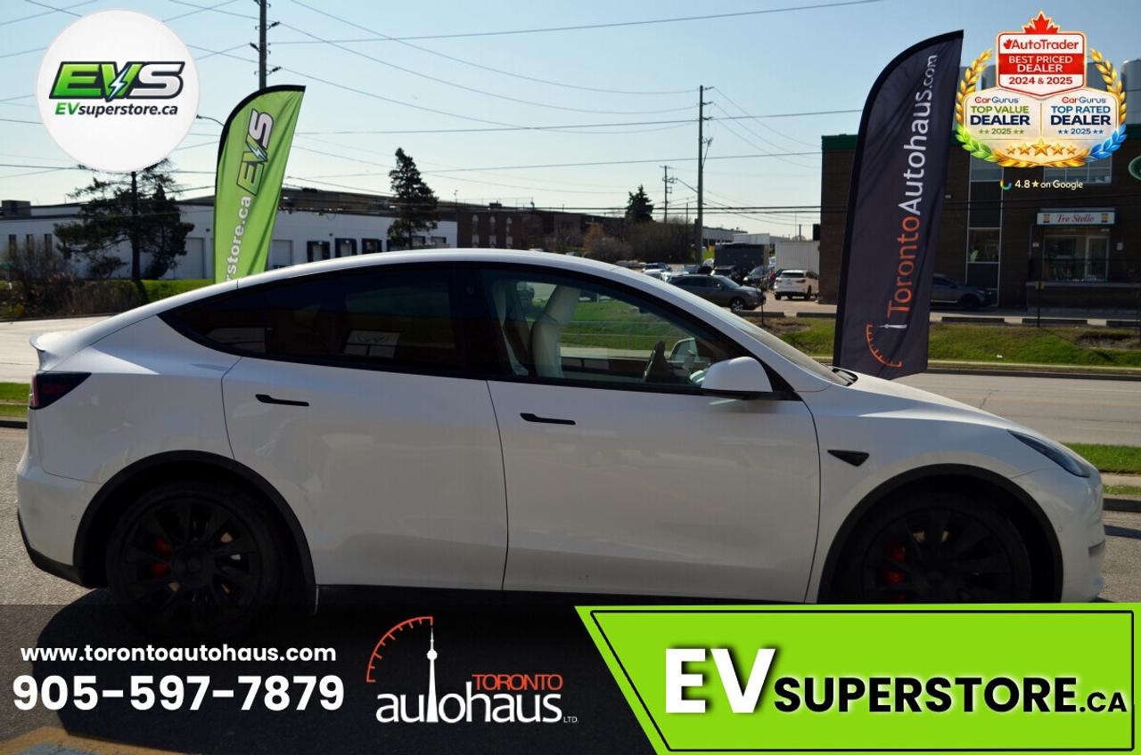 2022 Tesla Model Y PERFORMANCE I WHITE INT I  AT EVSUPERSTORE.CA Photo
