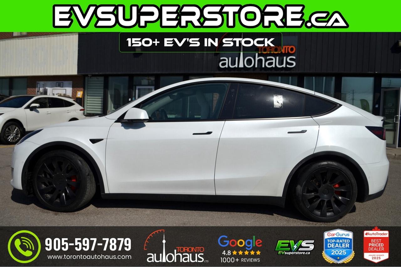 2022 Tesla Model Y PERFORMANCE I WHITE INT I  AT EVSUPERSTORE.CA Photo
