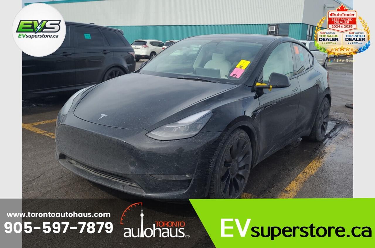 2022 Tesla Model Y PERFORMANCE WHITE INT. I AT EVSUPERSTORE.CA Photo