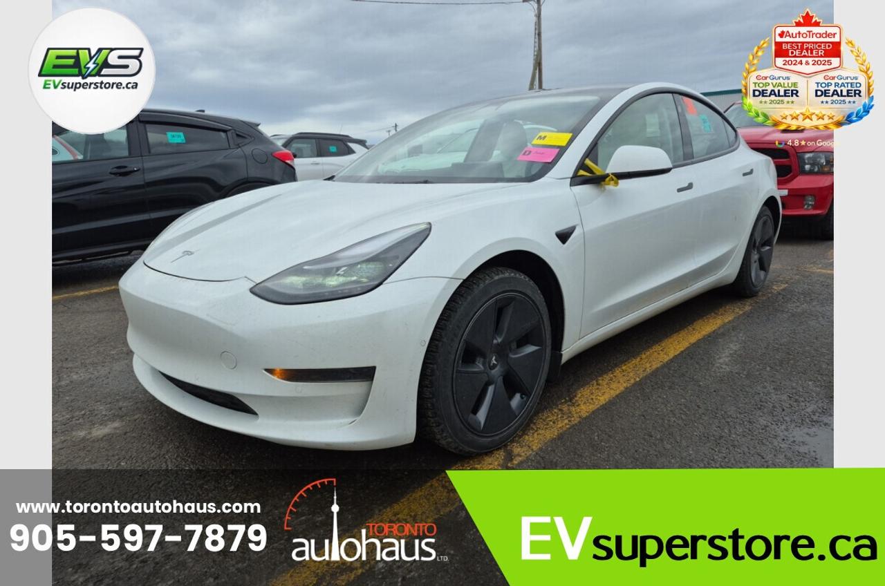 2022 Tesla Model 3 WHITE INT. I OVER 100 TESLAS I EVSUPERSTORE.CA Photo