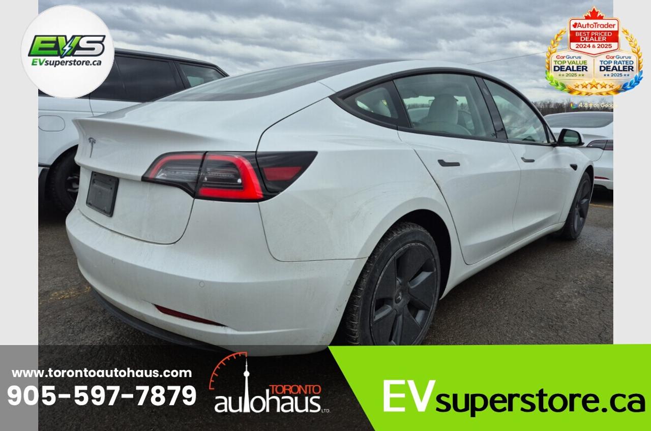 2022 Tesla Model 3 WHITE INT. I OVER 100 TESLAS I EVSUPERSTORE.CA Photo