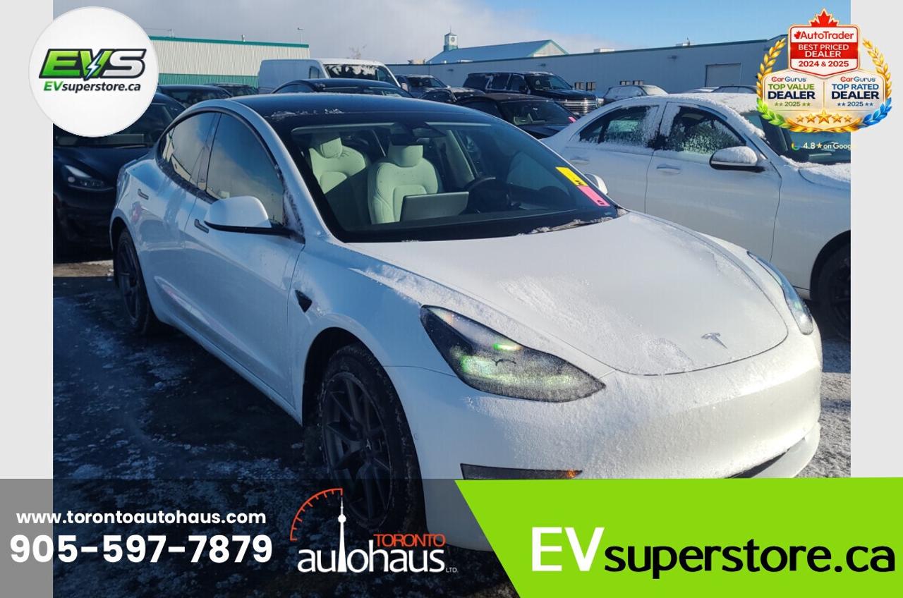 2022 Tesla Model 3 LFP I WHITE INTERIOR I OVER 100 TESLAS EVSUPERSTOR Photo3