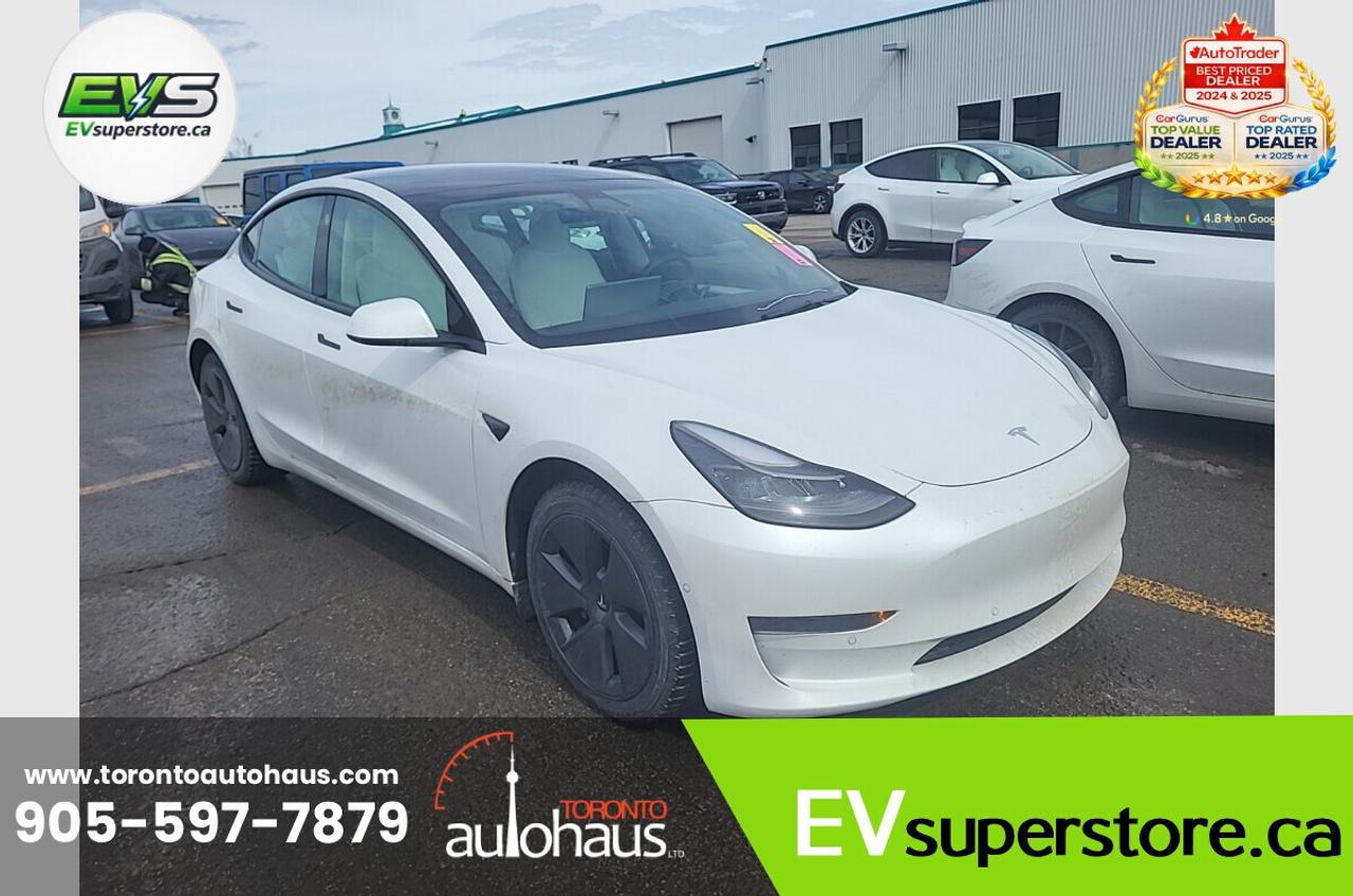 2022 Tesla Model 3 LFP WHITE INT. I EVSUPERSTORE.CA Photo