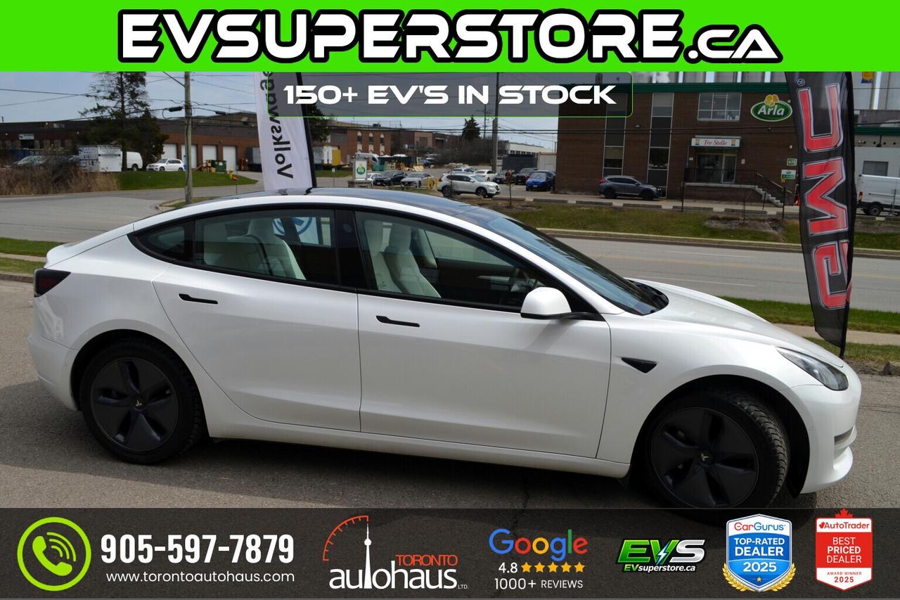 2022 Tesla Model 3 LFP WHITE INT. I EVSUPERSTORE.CA Photo
