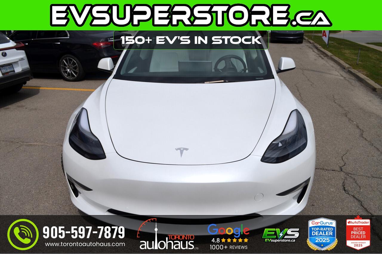 2022 Tesla Model 3 LFP WHITE INT. I EVSUPERSTORE.CA Photo
