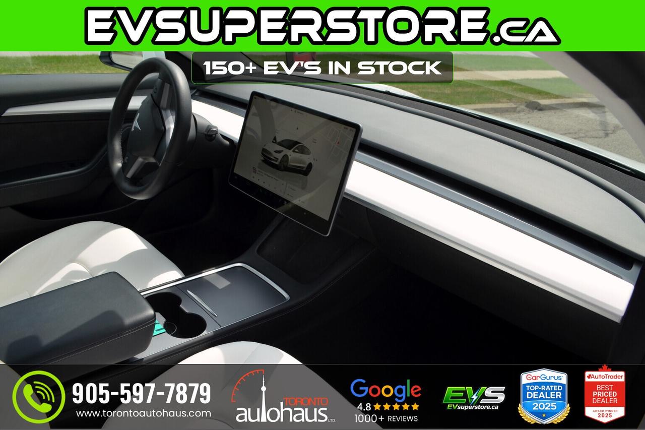 2022 Tesla Model 3 LFP WHITE INT. I EVSUPERSTORE.CA Photo