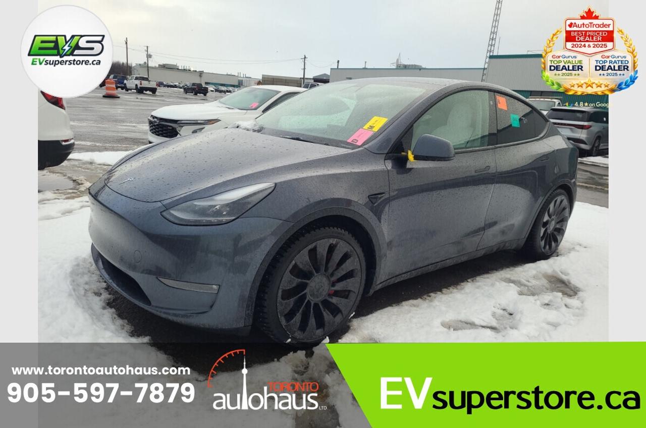 2022 Tesla Model Y PERFORMANCE WHITE INT. I EVSUPERSTORE.CA Photo