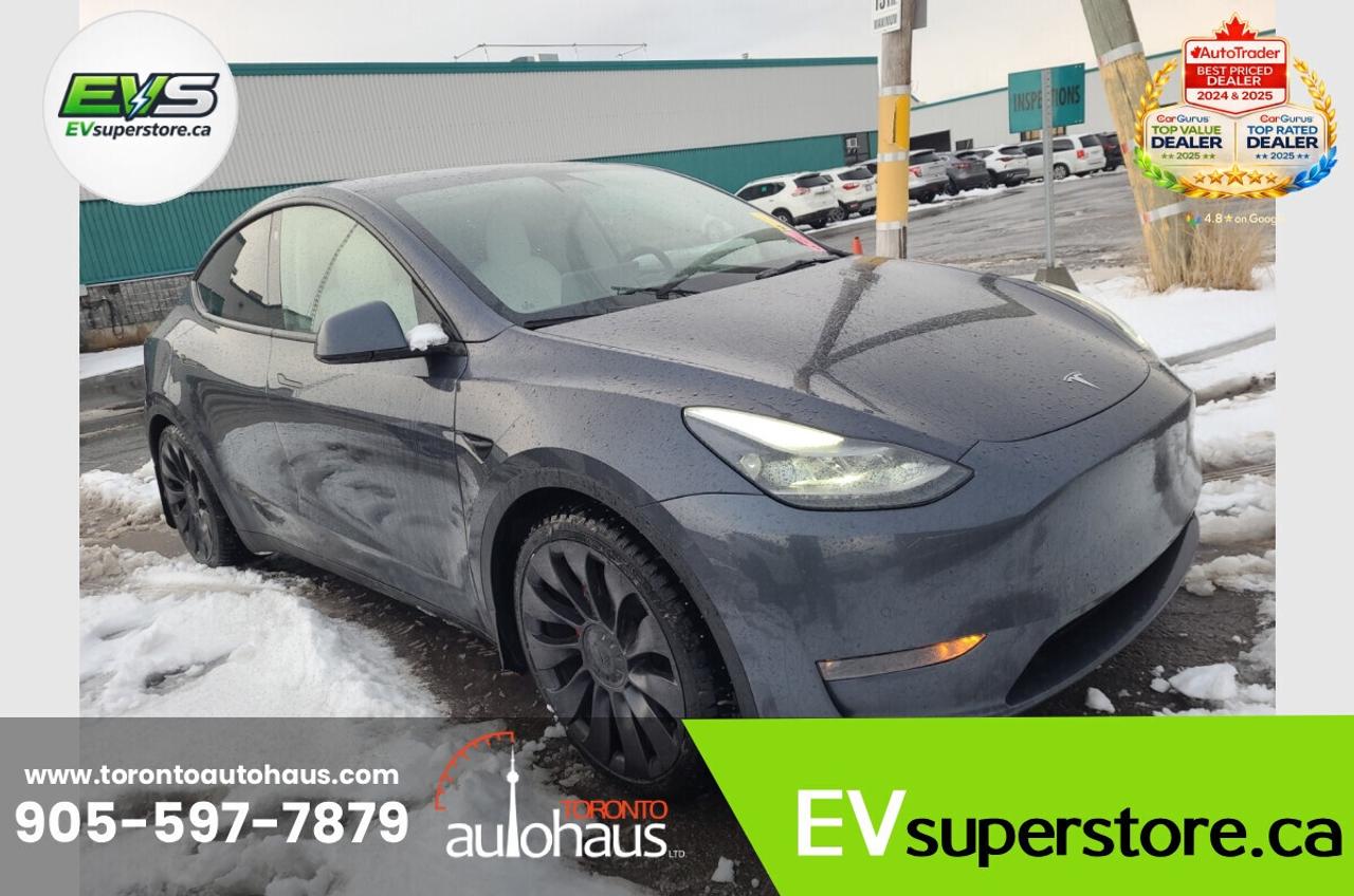 2022 Tesla Model Y PERFORMANCE WHITE INT. I EVSUPERSTORE.CA Photo3