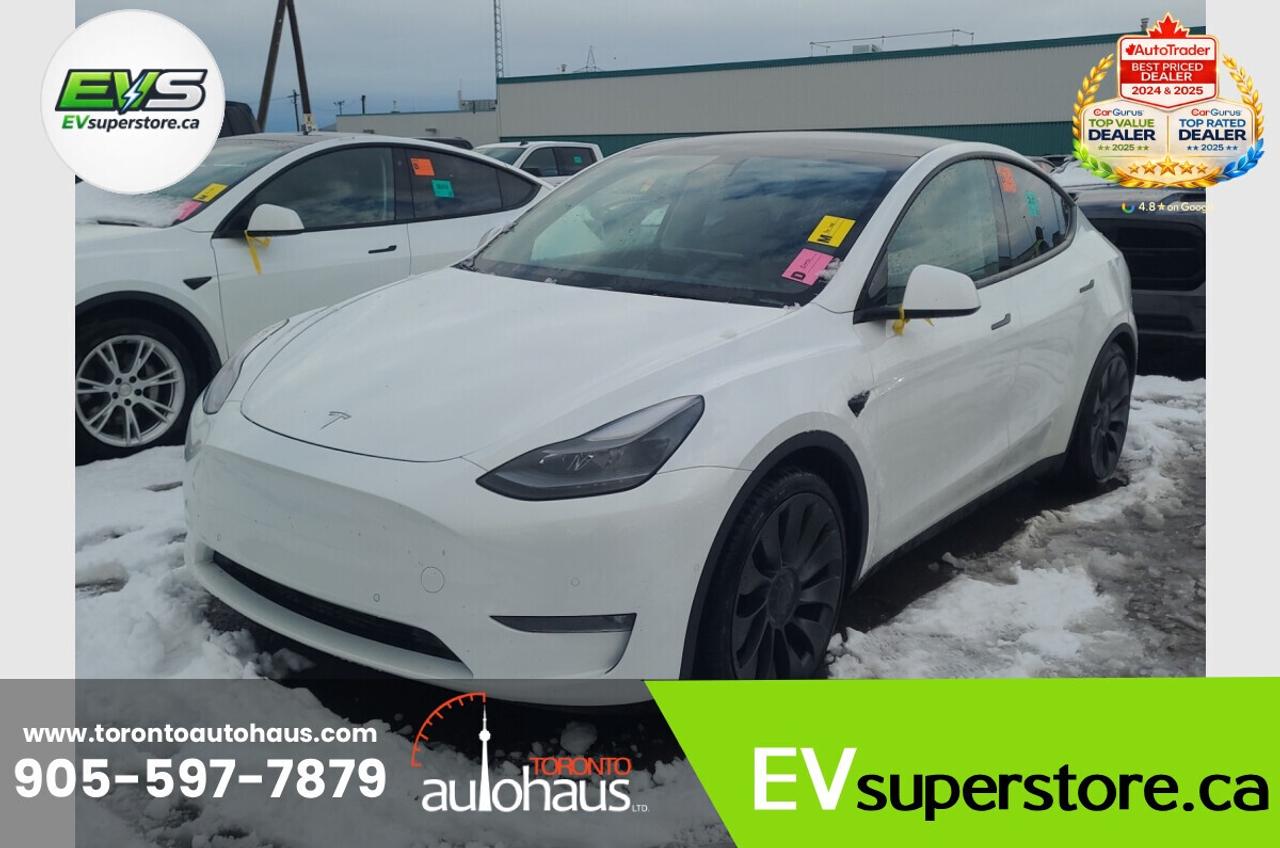 2021 Tesla Model Y Performance I WHITE INT. I EVSUPERSTORE.CA Photo