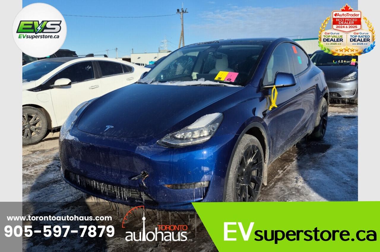 2021 Tesla Model Y White Interior I EVSUPERSTORE.CA Photo