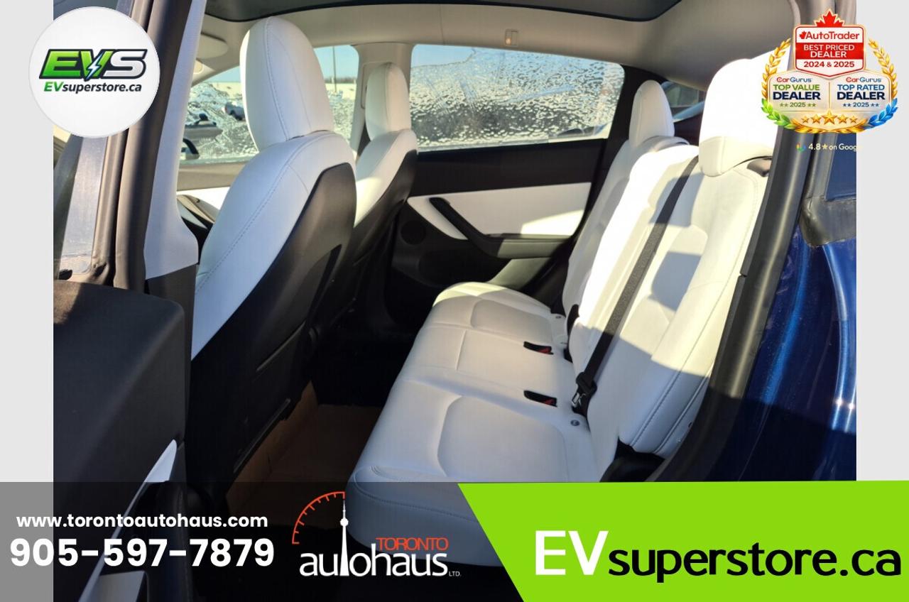 2021 Tesla Model Y White Interior I EVSUPERSTORE.CA Photo