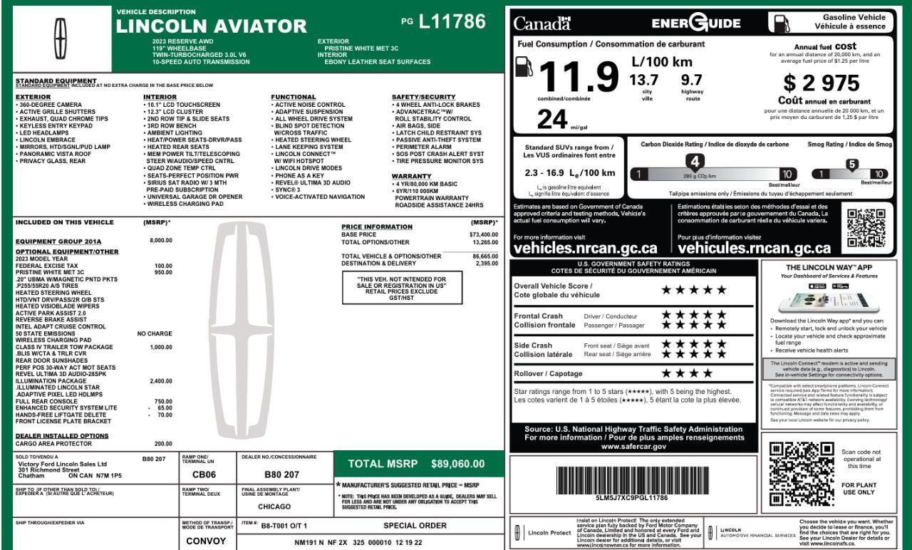 2023 Lincoln Aviator Reserve 201A   Winter Rims and Tires   Class IV To Photo