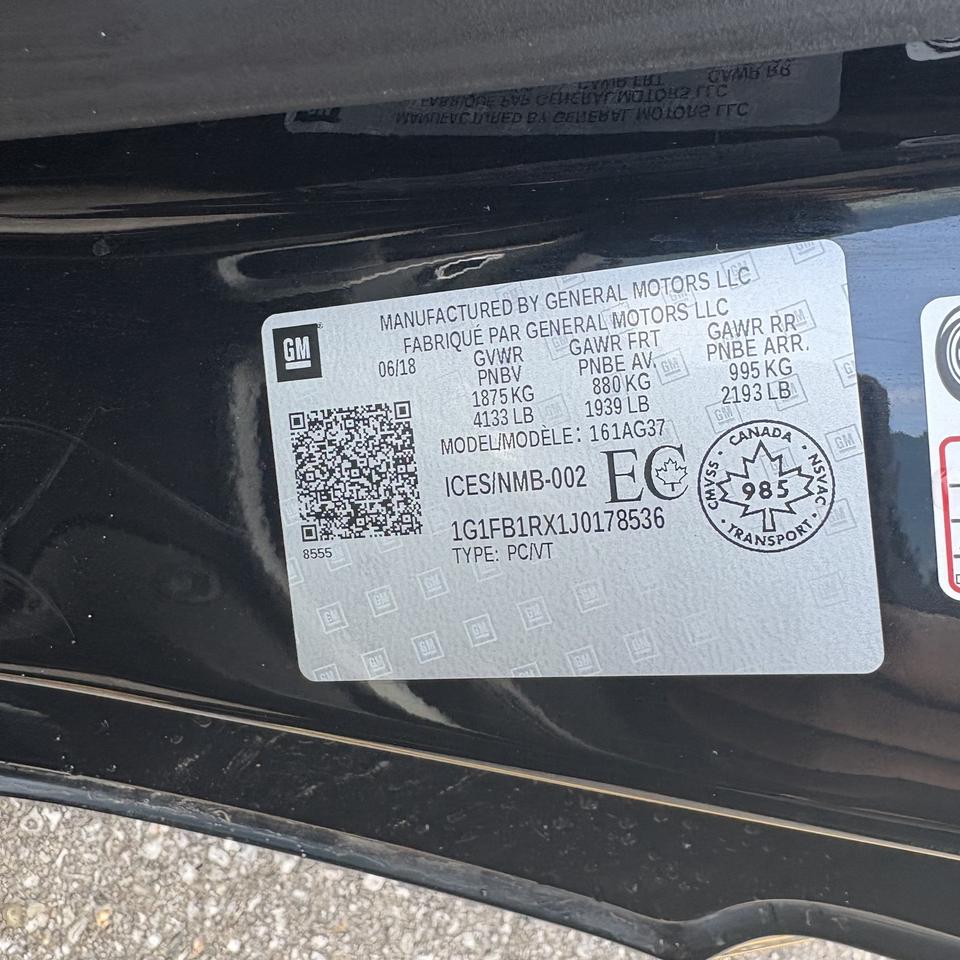 2018 Chevrolet Camaro LT Coupe Photo