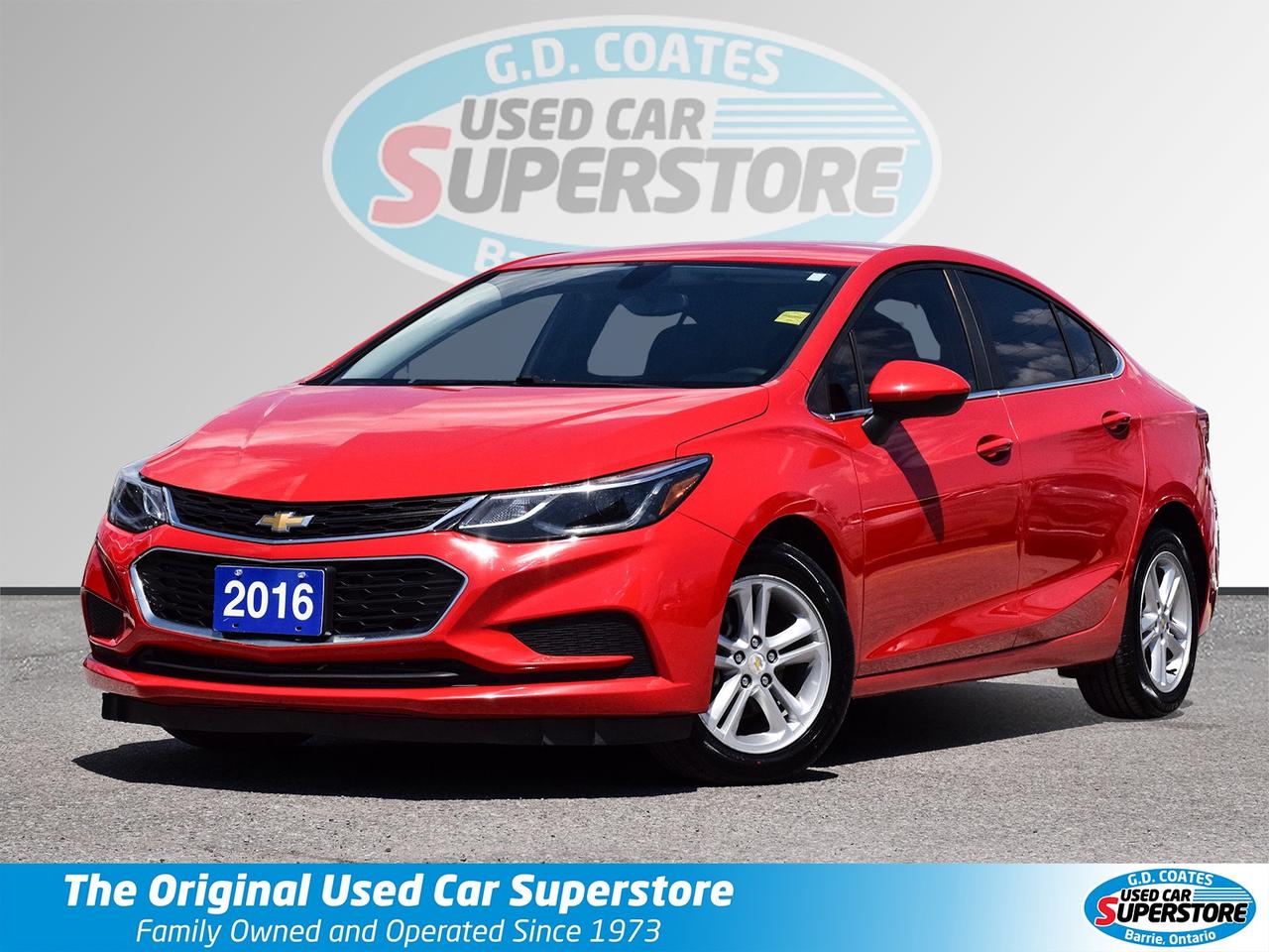 2016 Chevrolet Cruze LT ~Heated + Power Seats ~Bluetooth ~Cam ~Alloys Photo