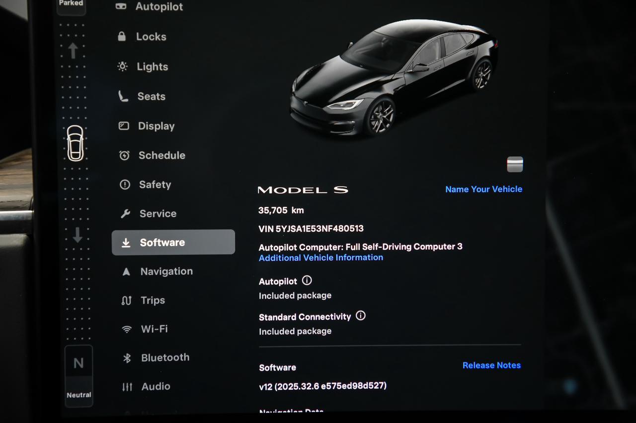2022 Tesla Model S AWD 600KM RANGE FSD 3 COMPUTR AUTOPILOT YOKE LOWKM Photo