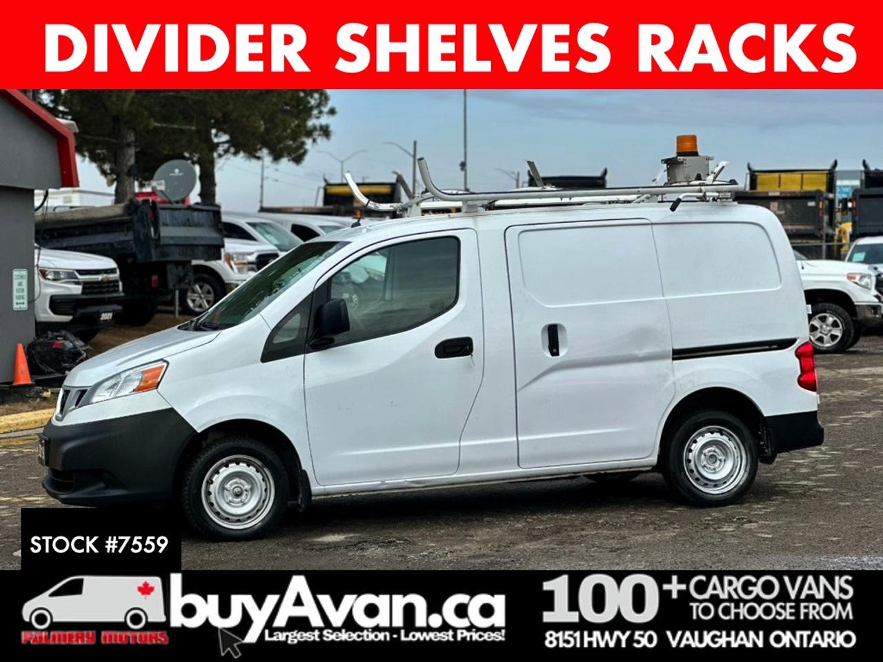 2019 Nissan NV200 NV200 SV + Divider Shelves Racks Photo0
