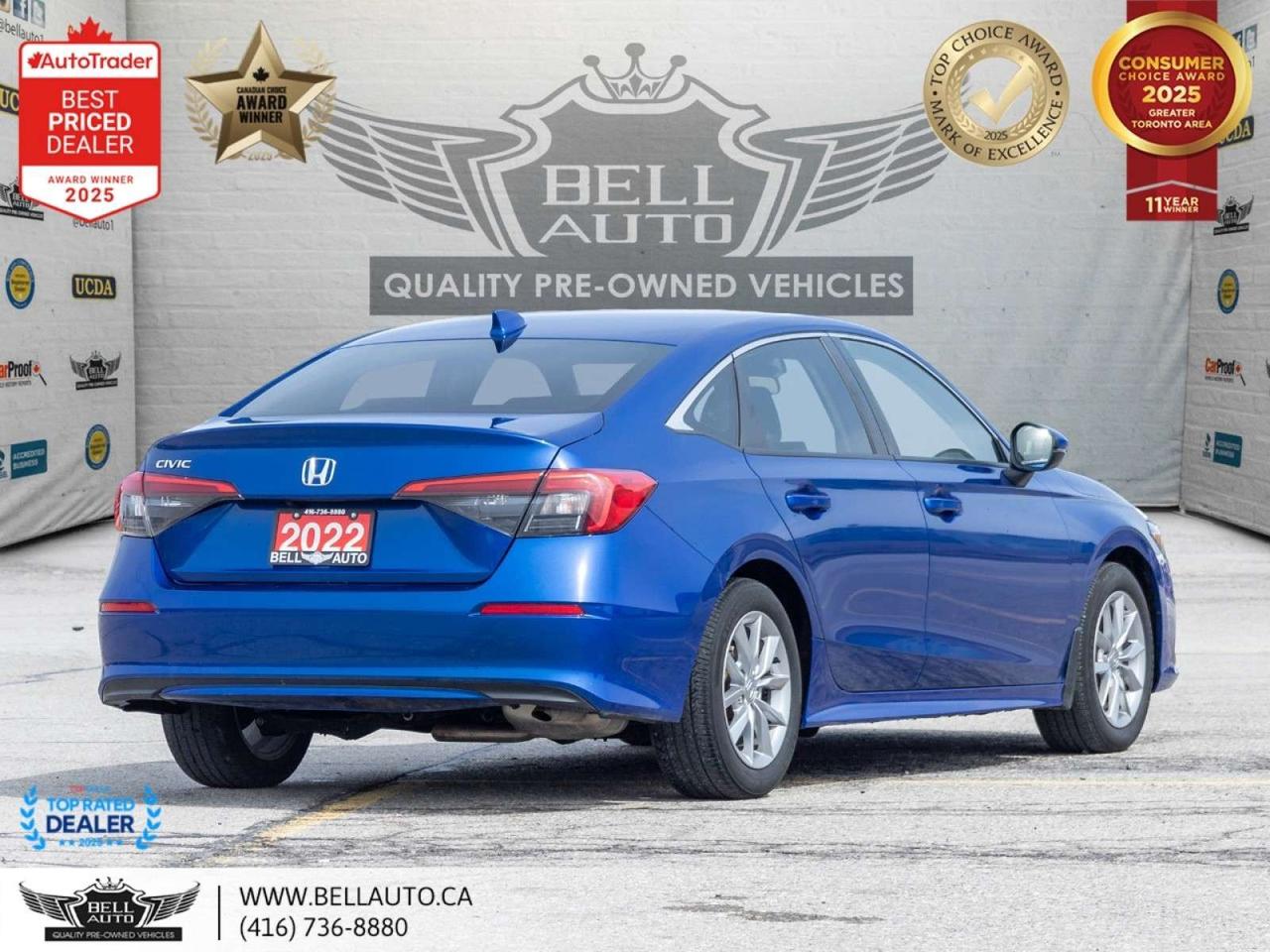 2022 Honda Civic EX   B.CAM   SUNROOF   HTDSEATS   HTDSTRNGWHL   NOACCIDENT Photo