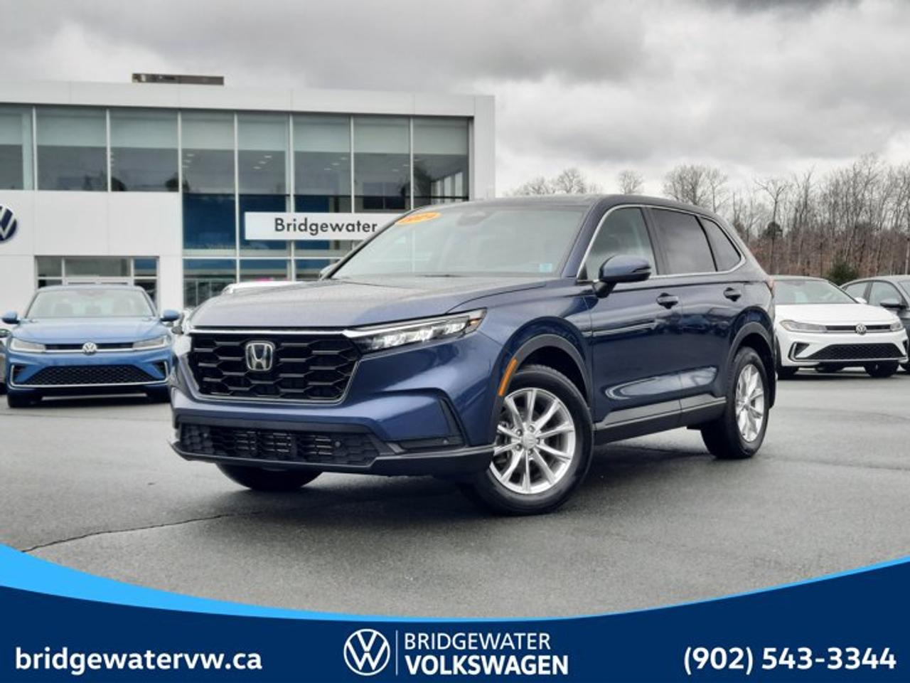 New Price! Recent Arrival! 2024 Honda CR-V EX-LApple CarPlay | Android Auto | Sirus XM Certified.This vehicle is a Steele Certified Pre-Owned Vehicle, offering added confidence through enhanced inspection standards and dealership-backed benefits. Steele Certified Reconditioning Process: Comprehensive multi-point inspection Mechanical and cosmetic reconditioning completed as needed Brake, tire, and battery assessment Professional detailing Final quality control road test Steele Certified Pre-Owned vehicles include additional ownership benefits. Any concerns related to the certification process must be reviewed and addressed by the original selling dealer.CARFAX Canada No Reported AccidentsBlue AWD CVT 1.5L I4 Turbocharged DOHC 16V LEV3-ULEV50 190hp AWD, 4-Wheel Disc Brakes, 5.64 Axle Ratio, 8 Speakers, ABS brakes, Air Conditioning, Alloy wheels, AM/FM radio: SiriusXM, Auto High-beam Headlights, Auto-dimming Rear-View mirror, Automatic temperature control, Brake assist, Bumpers: body-colour, Delay-off headlights, Driver door bin, Driver vanity mirror, Dual front impact airbags, Dual front side impact airbags, Electronic Stability Control, Emergency communication system: HondaLink, Exterior Parking Camera Rear, Forward collision: Collision Mitigation Braking System (CMBS) + FCW mitigation, Four wheel independent suspension, Front anti-roll bar, Front Bucket Seats, Front dual zone A/C, Front reading lights, Fully automatic headlights, Heated door mirrors, Heated Front Bucket Seats, Heated front seats, Heated rear seats, Heated steering wheel, Illuminated entry, Leather Shift Knob, Leather steering wheel, Low tire pressure warning, Memory seat, Occupant sensing airbag, Outside temperature display, Overhead airbag, Overhead console, Panic alarm, Passenger door bin, Passenger vanity mirror, Perforated Leather-Trimmed Seating Surfaces, Power door mirrors, Power driver seat, Power Liftgate, Power moonroof, Power passenger seat, Power steering, Power windows, Radio data system, Radio: AM/FM/HD Audio System, Rear anti-roll bar, Rear reading lights, Rear window defroster, Rear window wiper, Remote keyless entry, Security system, Speed control, Speed-sensing steering, Speed-Sensitive Wipers, Split folding rear seat, Spoiler, Steering wheel mounted audio controls, Tachometer, Telescoping steering wheel, Tilt steering wheel, Traction control, Trip computer, Turn signal indicator mirrors, Variably intermittent wipers, Wheels: 18 Silver Aluminum-Alloy.