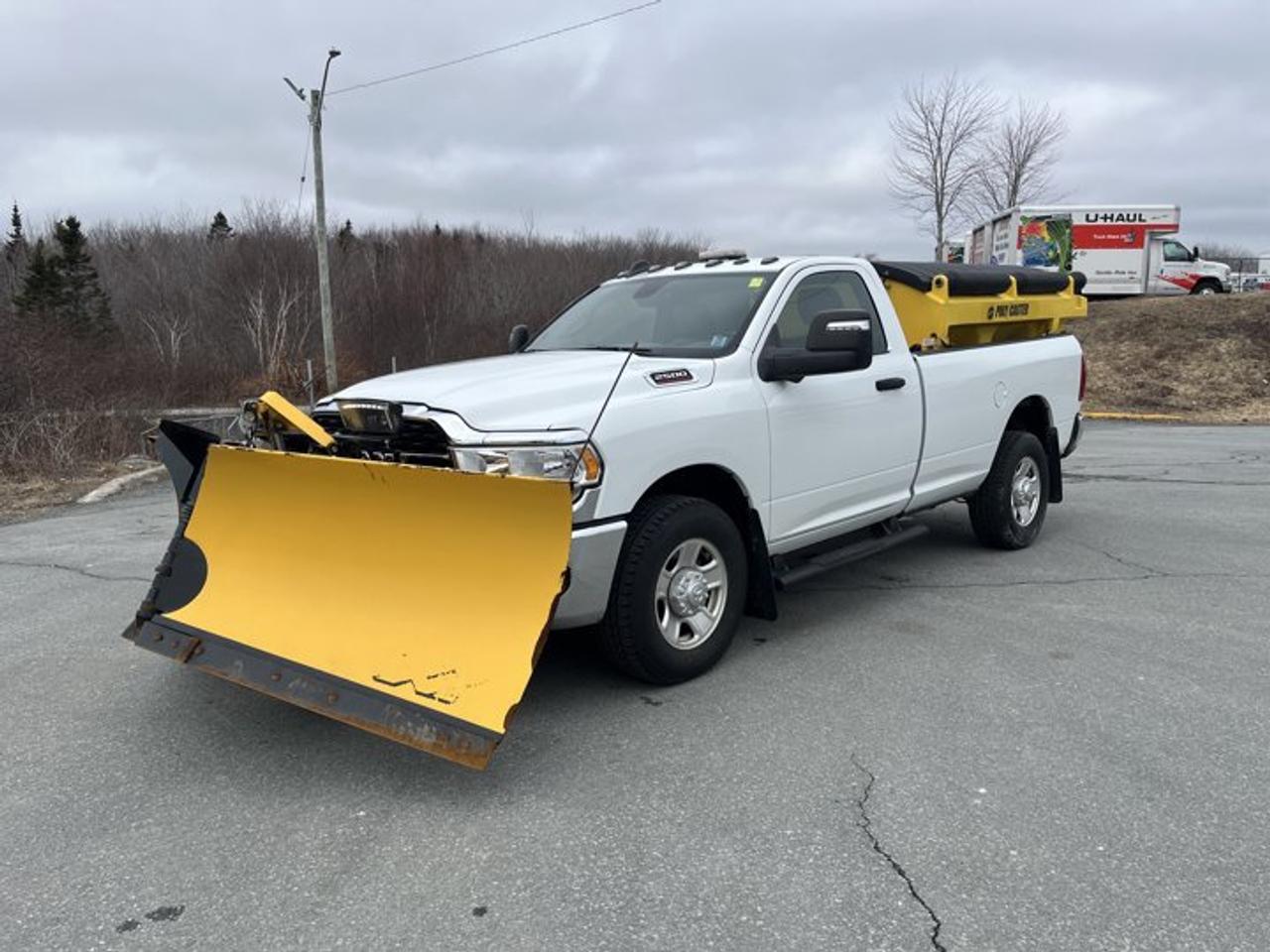 Built to handle hard work with confidence, this 2024 RAM 2500 Tradesman Demo delivers heavy-duty strength, proven gas V-8 power, and practical features for daily use. Finished in White with a Grey interior, this like-new truck has only 7,670 km and is ready for Halifax drivers who need real capability.With 2 doors, automatic transmission, and 4-wheel drive, this 2024 RAM 2500 Tradesman Demo is set up for jobsite duty, towing tasks, and all-season travel. Its 6.4-litre HEMI V-8 gas engine is known for strong output and dependable performance, making this truck a smart fit for demanding work.FEATURES OF THE 2500 TradesmanHeavy-duty chassis for serious daily work6.4-litre HEMI V-8 gas power4-wheel drive for added tractionAutomatic transmission for easy operationTRUCK FEATURESStrong towing capability for demanding tasksHeavy-duty pickup built for tough jobsTwo-door cab maximizes bed practicalityFour-wheel drive helps in rough conditionsADVANCED SAFETY FEATURESAuto-dimming rearview mirror reduces night glareFour-wheel drive adds control on loose surfacesRear window defroster supports cold-weather visibilityHeavy-duty build inspires confidence on roadsPERFORMANCE AND EFFICIENCY6.4-litre V-8 delivers strong outputAutomatic transmission supports smooth power deliveryGas engine offers proven work-ready performanceLow 7,670 km adds fresh appealCOMFORT AND CONVENIENCEPower windows add everyday easePower mirrors simplify quick adjustmentsGrey interior keeps cabin brightDemo condition means like-new overall feelTECHNONOLGY AND CONNECTIVITYApple CarPlay adds familiar smartphone accessEasy connection for calls and mediaClear infotainment integration for daily drivingUser-friendly setup supports simple operationCARGO SPACEPickup bed supports tools and suppliesPractical layout suits worksite haulingTwo-door design favours utility needsHeavy-duty format handles large cargoWHAT OTHER OWNERS LIKEStrong HEMI power for towing confidenceDurable heavy-duty design for tough useFour-wheel drive for year-round tractionStraightforward cabin controls and usabilityThis 2024 RAM 2500 Tradesman Demo stands out for buyers who want honest capability without extra fuss. It focuses on the essentials that matter most in a heavy-duty pickup: strong V-8 performance, practical 4-wheel drive traction, a useful cargo bed, and simple features that support day-to-day work.Offered by Steele Halifax Chrysler Dodge Jeep Ram FIAT in Halifax, this demo truck gives you the benefit of very low kilometres and like-new condition. If you need a dependable heavy-duty pickup with proven gas power, this 2024 RAM 2500 Tradesman Demo is ready to get the job done.This 2024 RAM 2500 Tradesmans VIN is: 3C6MR5AJ2RG287269.We invite you to book a viewing and test drive at your earliest convenience