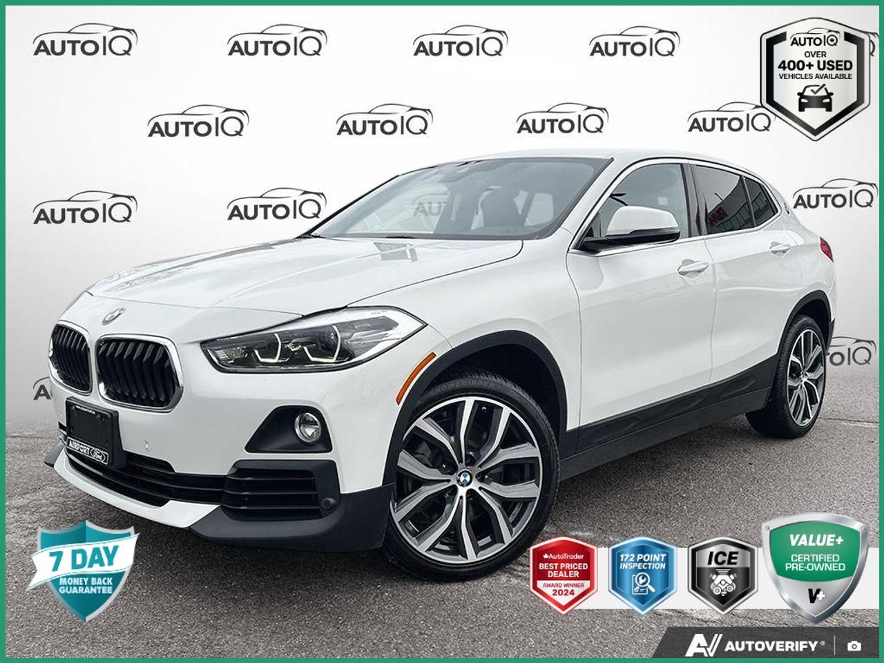 Recent Arrival!<br><br><br>Alpine White<br>2019 BMW X2 xDrive28i AWD SUNROOF LEATHER CERTIFIED 4D Sport Utility<br>2.0L I4 DOHC 8-Speed Automatic Sport<br>AWD<p> </p>

<h4>VALUE+ CERTIFIED PRE-OWNED VEHICLE</h4>

<p>
- 36-point Provincial Safety Inspection<br>
- 172-point inspection combined mechanical, aesthetic, functional inspection including a vehicle report card<br>
- Warranty: 30 Days or 1500 KMS on mechanical safety-related items and extended plans are available<br>
- Complimentary CARFAX Vehicle History Report<br>
- 2X Provincial safety standard for tire tread depth<br>
- 2X Provincial safety standard for brake pad thickness<br>
- 7 Day Money Back Guarantee*<br>
- Market Value Report provided<br>
- Complimentary 3 months SIRIUS XM satellite radio subscription on equipped vehicles<br>
- Complimentary wash and vacuum<br>
- Vehicle scanned for open recall notifications from manufacturer
</p>

<p>SPECIAL NOTE: This vehicle is reserved for AutoIQs retail customers only. Please, No dealer calls. Errors & omissions excepted.</p>

<p>*As-traded, specialty or high-performance vehicles are excluded from the 7-Day Money Back Guarantee Program (including, but not limited to Ford Shelby, Ford mustang GT, Ford Raptor, Chevrolet Corvette, Camaro 2SS, Camaro ZL1, V-Series Cadillac, Dodge/Jeep SRT, Hyundai N Line, all electric models)</p>