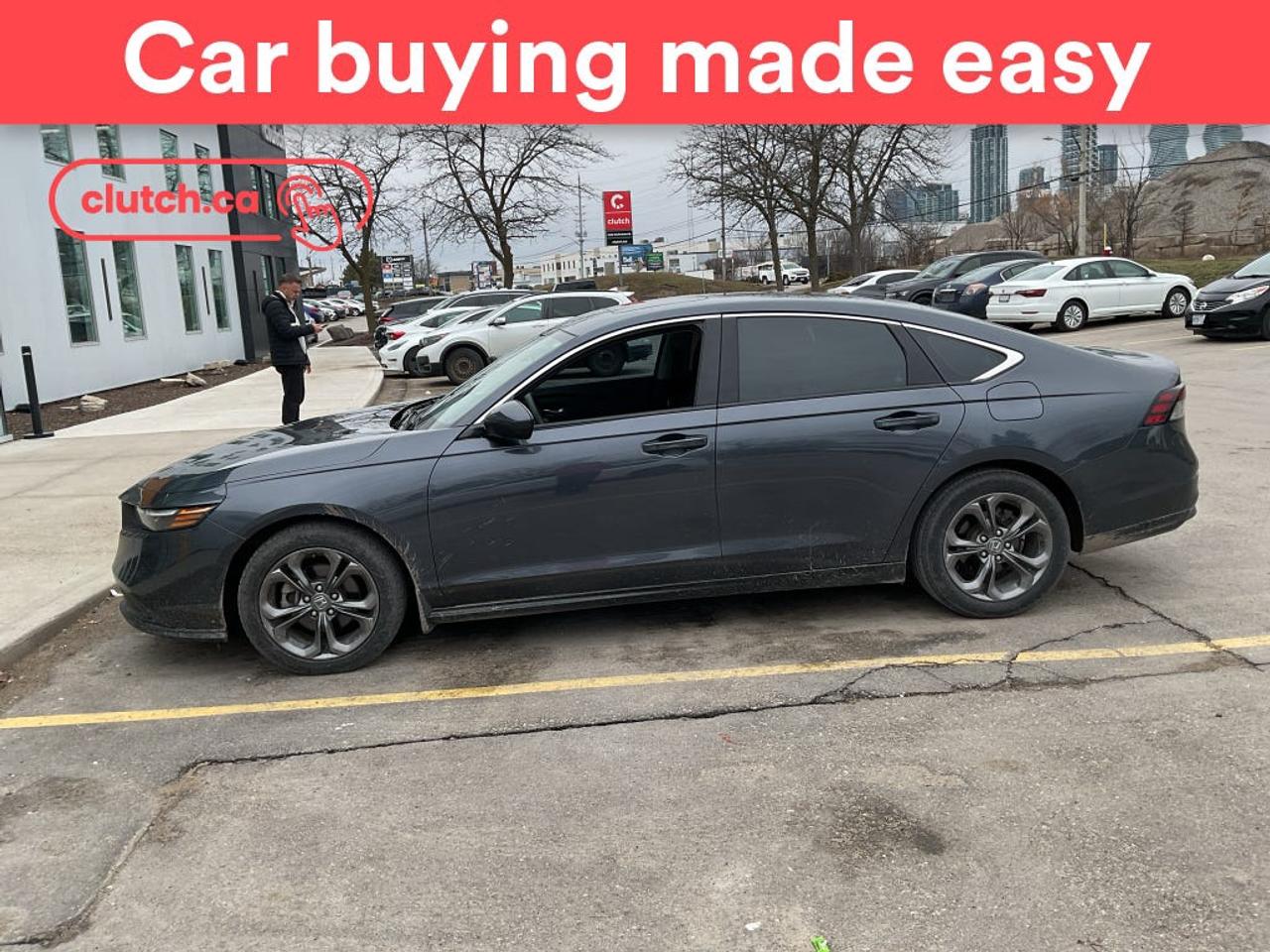 NO ACCIDENTS / CLEAN CARFAX / 1 OWNER / Brake Assist, Front Heated Seats, Climate Control and more!<br> <br>Clutch is the largest online used car retailer in Canada, delivering a seamless, hassle-free car-buying experience to drivers everywhere. Shop thousands of used cars online, get the right one delivered to your door, and enjoy peace of mind with our 10-Day Money-Back Guarantee. How sweet is that? To learn more, visit clutch.ca.<br> <br>The top features for this car include:<br> <br>Auto Stop/Start<br>Brake Assist<br>Front Heated Seats<br>Climate Control<br>Dual Zone Front Climate Control<br>Bluetooth Music<br>Touchscreen Display<br>Cruise Control<br>Adaptive Cruise Control<br>12V Outlet<br>Hands Free Device Connectivity<br>Internet Access<br>Apple CarPlay<br>Android Auto<br>USB Input<br>Keyless Entry<br>Passive Keyless Entry<br>Push Button Start<br>Keyfob Remote Start<br>Lane Departure Warning<br>Active Lane Keep Assistance<br>Blindspot Sensors<br>Forward Collision Mitigation<br>Rear Collision Warning<br>Rear Cross Traffic Alert<br>Pedestrian Detection<br>Driver Attention Alert<br>Traffic Sign Recognition<br>Hill Assistance<br>Automatic High Beams<br>Rear View Camera<br>Power Driver Seat<br>App Remote Start<br> <br>Seamless home delivery - Delivery to your door in a matter of days. Available on select packages.<br> <br>Try it out for 10 days - If you do not like it, we will take it back. <br> <br>Quality assured - All cars go through our rigorous 210-point inspection and reconditioning process.<br> <br>Peace of mind - Warranty and protection plans available.<br> <br>Haggle-free - No haggling or hard sells.<br> <br>100% Transparency - Full inspection reports on every car, including high-res photography and a free Carfax report.<br> <br>Listed price is for cash purchase only and does not include taxes, Shipping Fees (if applicable), Delivery Fees (if applicable), government licensing fees.<br> <br>Previous Provincial Registrations:<br>Ontario<br> <br>Stock # 93865