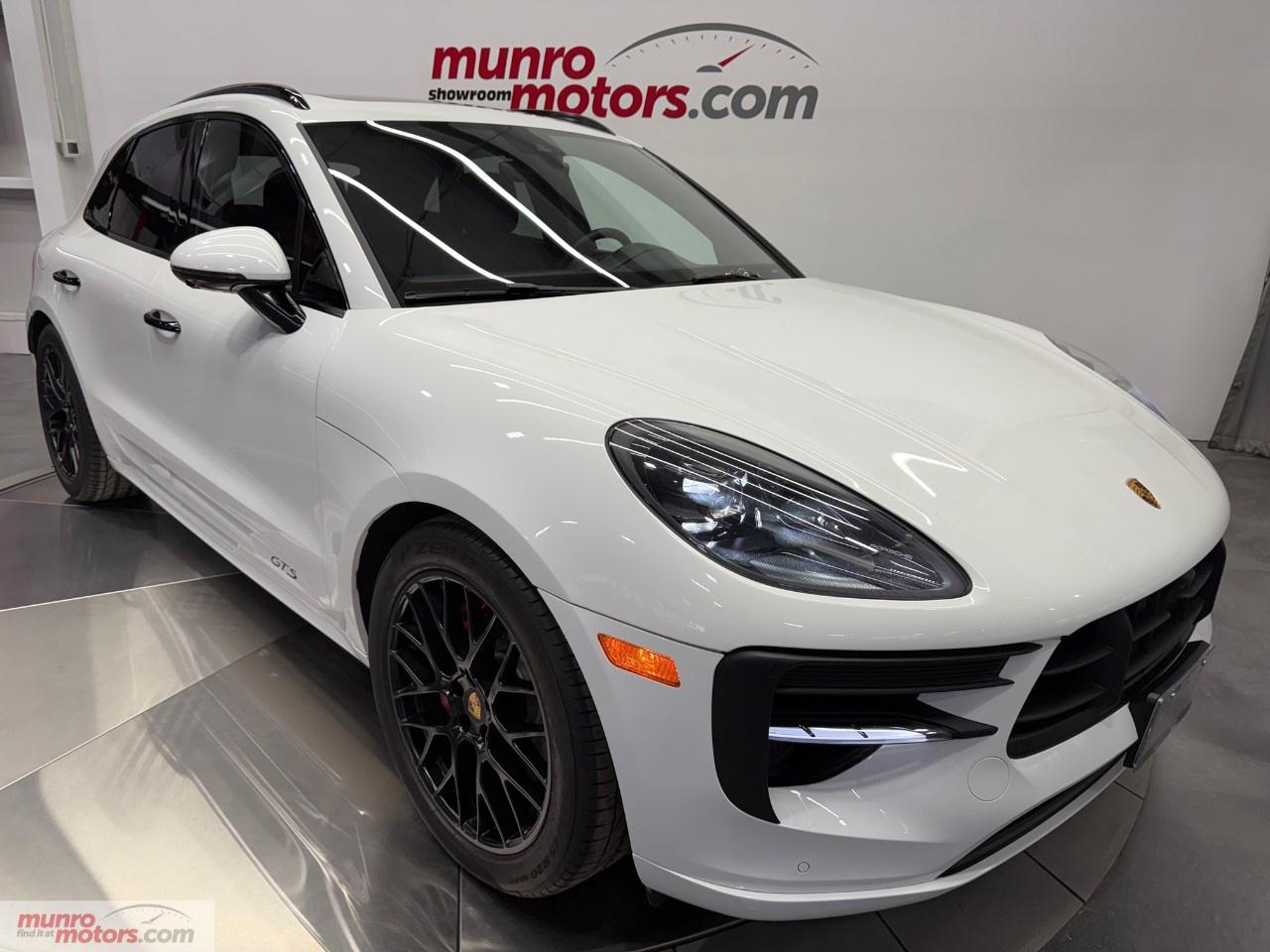 Vehicle Highlights include: GTS, Premium Plus Package, AWD, Panoramic Roof System, 21 Inch RS Spyder Satin Black Wheels, Red Calipers, Adaptive Cruise Control, Surround View Camera, PASM Air Suspension, Sport Exhaust (Active), Memory Package, 14-Way Front Seats, Front Seat Ventilation, Front & Rear Heated Seats, NAV Navigation, BOSE Surround System, GT Sport Steering Wheel, Gloss Black Interior Trim, Blind Spot Monitoring, Lane Change Assist, Chrono Dash Clock, Black Roof Rails, Black Door Handles, Satin Black Logos, Body Colour Exterior Side Blades, Body Coloured Powerfolding Mirrors, Factory Tinted LED Headlights/Tail Lights, Black Exhaust Tips, Rear Cargo Privacy Cover, Porsche Rear Trunk Mat <br /><br /> The 2021 Porsche Macan GTS AWD stands as one of the most engaging and performance-focused compact luxury SUVs on the market. Blending everyday usability with unmistakable Porsche driving dynamics, the Macan GTS delivers a uniquely sporty experience in a segment often dominated by comfort-first designs. It strikes a near-perfect balance between power, handling, and refinement, making it a standout choice for drivers who want more than just utility. <br /><br /> At the heart of the 2021 Macan GTS is a 2.9L twin-turbocharged V6 engine, producing 375 horsepower and 383 lb-ft of torque. This powertrain provides strong, immediate acceleration, allowing the SUV to reach 060 mph in just over four seconds when equipped with the Sport Chrono Package. The engine is paired with Porsches 7-speed PDK dual-clutch transmission, which delivers lightning-fast shifts and keeps the engine in its optimal power range. Power is distributed through an advanced all-wheel-drive system, ensuring maximum traction and confidence in all driving conditions. <br /><br /> The white exterior gives the Macan a crisp and modern appearance, highlighting its sculpted lines, flared fenders, and aggressive front fascia. In bright light, the paint reflects cleanly, accentuating the SUVs curves and aerodynamic shape, while in softer lighting it takes on a smoother, more understated tone. The GTS-specific black accentssuch as the trim, wheels, and badgingstand out sharply against the white body, reinforcing its sporty identity and giving it a purposeful, performance-driven edge. <br /><br /> Inside, the black interior creates a focused and refined environment. <br /><br /> Together, the white-on-black combination delivers a balanced and sophisticated aesthetic. The exterior feels bright, clean, and assertive, while the interior remains sleek, composed, and purposeful. Its a pairing that reflects the Macan GTSs identity perfectlysporty, refined, and built to perform while maintaining everyday versatility. <br /><br /> What truly sets the Macan GTS apart is how it drives. Unlike many SUVs, it feels composed, agile, and incredibly responsive. Porsches finely tuned suspension, along with standard adaptive dampers, allows the vehicle to remain comfortable during daily driving while firming up significantly when pushed harder. Steering is precise and communicative, giving the driver a level of feedback rarely found in this class. The result is an SUV that feels much smaller and more athletic than it actually is. <br /><br /> Visually, the Macan GTS carries a more aggressive and purposeful design compared to standard models. Blacked-out exterior accents, larger wheels, and subtle aerodynamic enhancements give it a sportier presence without becoming overly flashy. Its compact proportions and sloping roofline maintain a sleek and modern look, staying true to Porsches design language. <br /><br /> Inside, the cabin reflects Porsches commitment to quality and driver focus. Premium leather materials are used throughout, creating a refined yet sporty atmosphere. The seating position is low for an SUV, enhancing the feeling of connection to the road. The center console features a clean layout with intuitive controls, while the infotainment system provides modern connectivity and functionality without being intrusive. <br /><br /> Despite its performance orientation, the 2021 Macan GTS remains highly practical. It offers comfortable seating for passengers, a usable cargo area, and the versatility expected from a compact SUV. The all-wheel-drive system adds year-round usability, making it suitable for a variety of climates and road conditions. <br /><br /> Ultimately, the 2021 Porsche Macan GTS AWD delivers a driving experience that is both exciting and refined. It combines sports car-like handling with the practicality of an SUV, creating a vehicle that appeals to enthusiasts who need everyday usability without sacrificing performance. It remains one of the most well-rounded and engaging options in its class, staying true to Porsches reputation for engineering excellence. <br /><br /> This luxury performance SUV has a Clean Carfax. Come on down to Munro Motors & see this one for yourself, it is in stock. We will look forward to seeing you real soon!<br /><br /> <p>Carfax: <a target=_blank rel=noopener noreferrer nofollow href=https://vhr.carfax.ca/en/?id=d77agR1QBvQVXl3t6MuecGk0wHtr6HsJ>https://vhr.carfax.ca/en/?id=d77agR1QBvQVXl3t6MuecGk0wHtr6HsJ</a></p><p></p><p>Check us out on youtube: click here</p><p>Like us on Facebook: <a target=_blank rel=noopener noreferrer nofollow href=https://www.facebook.com/munromotors/>https://www.facebook.com/munromotors/</a></p><p>We are located in Brantford, Ontario; Telephone City and the hometown of hockey legend Wayne Gretzky. Formerly located in St. George, Ontario for ten years, we are still east of London, south of Cambridge, and west of Hamilton. In order to get our customers to come here, we have to have great prices and then when you get here, we have to have a great car in order to earn your business.</p><p>Our business hours are Monday to Friday 10am to 5pm. We are closed on Saturdays and Sundays.</p><p>At Munro Motors, we find unique vehicles and post our entire stock online in order to ensure that our vehicles find their happy home.</p><p>To ensure our customers can get what they've always wanted, we offer financing services through TD Auto Finance, Desjardins, CIBC Auto Finance and Independent Leasing Companies on vehicles that are less than ten model years old and boats that are less than twenty-five model years old.</p><p>We also offer warranty products through Lubrico and GVC warranties to ensure that your mechanical baby stays in tip-top condition.</p><p>All of our vehicles are hand-picked by the very knowledgeable owner, Andy Munro, who has been connecting people to their dreams for many years.</p><p><a target=_blank rel=noopener noreferrer nofollow href=http://Munromotors.com>Munromotors.com</a></p><p>Email: <a target=_blank rel=noopener noreferrer nofollow><u>sales@munromotors.com</u></a></p><p>Most of our vehicles are already reconditioned, saftied, etested and ready to drive home with you.</p><p>Delivery is available. Ask for details</p><p>All prices are subject to HST and licensing, no hidden fees.</p>