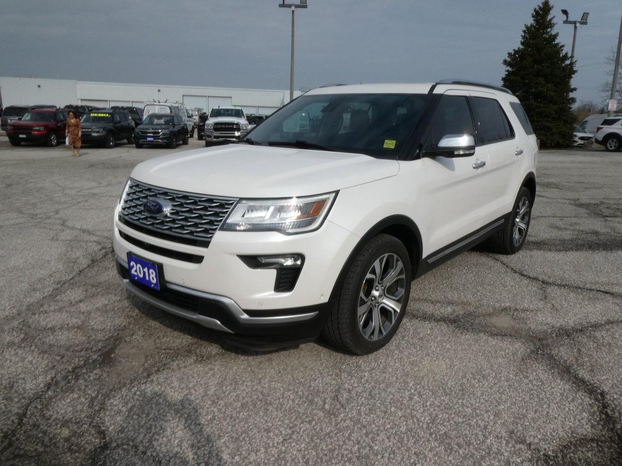 2018 Ford Explorer Platinum | Heated Seats | Backup Cam | Nav | Photo0