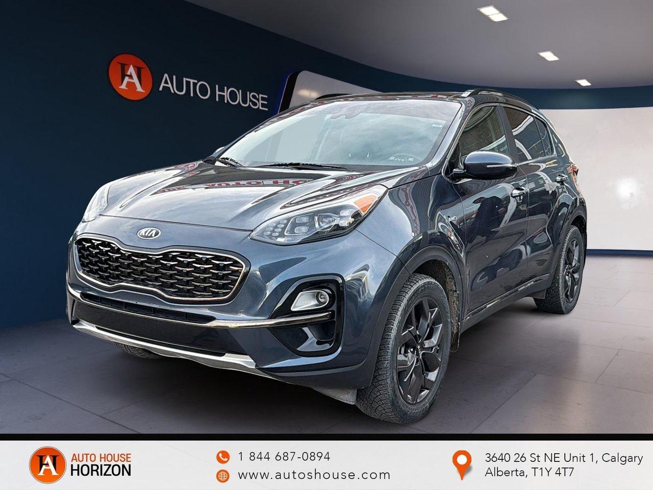 2021 KIA SPORTAGE EX LEATHER WITH 123873 KMS. WITH BACKUP CAMERA, PANORAMIC ROOF, HEATED STEERING WHEEL, PUSH BUTTON START, BLUETOOTH, LANE ASSIST, BLIND SPOT DETECTION, HEATED SEATS, POWER WINDOWS LOCK SEATS AND MUCH MORE!




ALL CREDIT ACCEPTED!

One month at a job? Bankruptcy? New to Canada? Collections? Student or work visas? Previous repossessions? 

Good or bad credit? Weve got you covered! Get pre-approved today at www.autoshouse.com!

What We Offer:*Low Bi-Weekly Payments*Instant Approvals*Credit Consolidation*Employment Insurance*Negative Equity Coverage

Operating Hours:Mon-Thurs: 10 am -- 8 pmFri-Sat: 10 am -- 6 pm

Call 403-263-4446! 

All vehicles come with a full mechanical fitness assessment.CARFAX IS AVAILABLE TO THE CONSUMER.

Referral Program:Refer friends and family and earn $500 for each referral!

AMVIC Licensed DealerAfter a credit check, we can determine payments, APR, terms, and interest rates based on your credit (O.A.C). 

Individual credit will affect bi-weekly payments and the total cost of credit . Newer Vehicles May Come With Apple Carplay, Android Auto. Similar to Chevrolet, GMC, Honda, Toyota, Cadillac, Nissan, Ford, Volvo 2007, 2008, 2009, 2010, 2011, 2012, 2013, 2014, 2015, 2016, 2017, 2018

Location: 2404 23rd Ave. N.E. Calgary AB, T2E 8J4

All photos are of the vehicle featured in the advertisement.