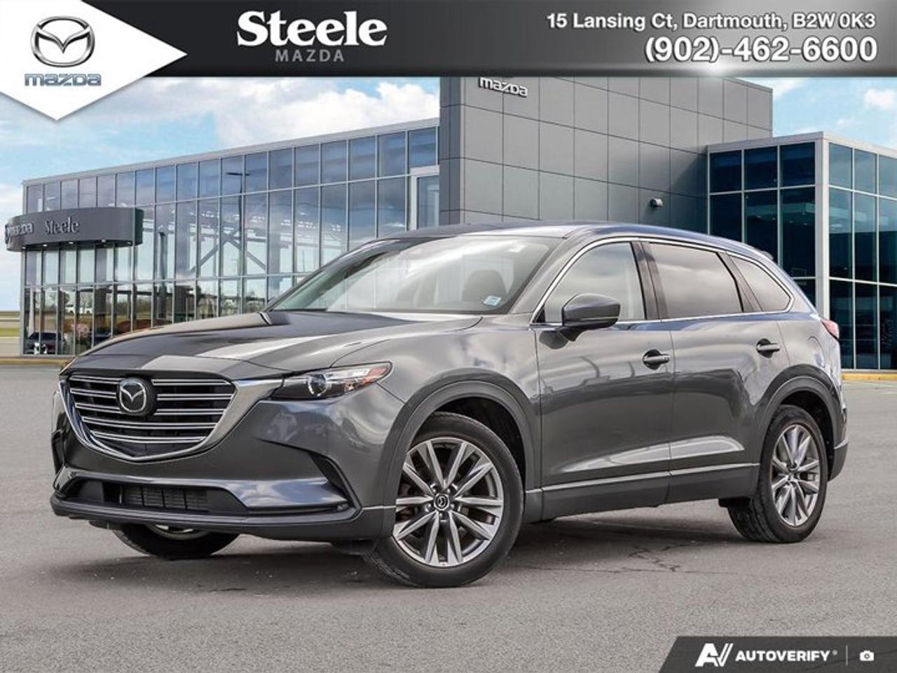 This 2020 Mazda CX-9 GS-L AWD with 110,448 km has recently received an oil and filter change, a new vehicle battery, a four-wheel brake service, and new wiper blades as part of its reconditioning, following a completed mechanical inspection, brake and tire measurements, and road test by a certified technician. Positioned as a well-equipped midsize SUV, this GS-L trim offers a strong balance of comfort and functionality with leather upholstery, heated front and second-row seats, a heated steering wheel, power moonroof, power liftgate, and Apple CarPlay and Android Auto integration. Powered by a 2.5L SKYACTIV-G turbocharged engine paired with a 6-speed automatic transmission and all-wheel drive, its suited for year-round Canadian driving. This vehicle has a clean accident history and partial service records available. If youre comparing three-row SUVs and want a straightforward, well-maintained option, youre invited to book a viewing and test drive to experience it firsthand.