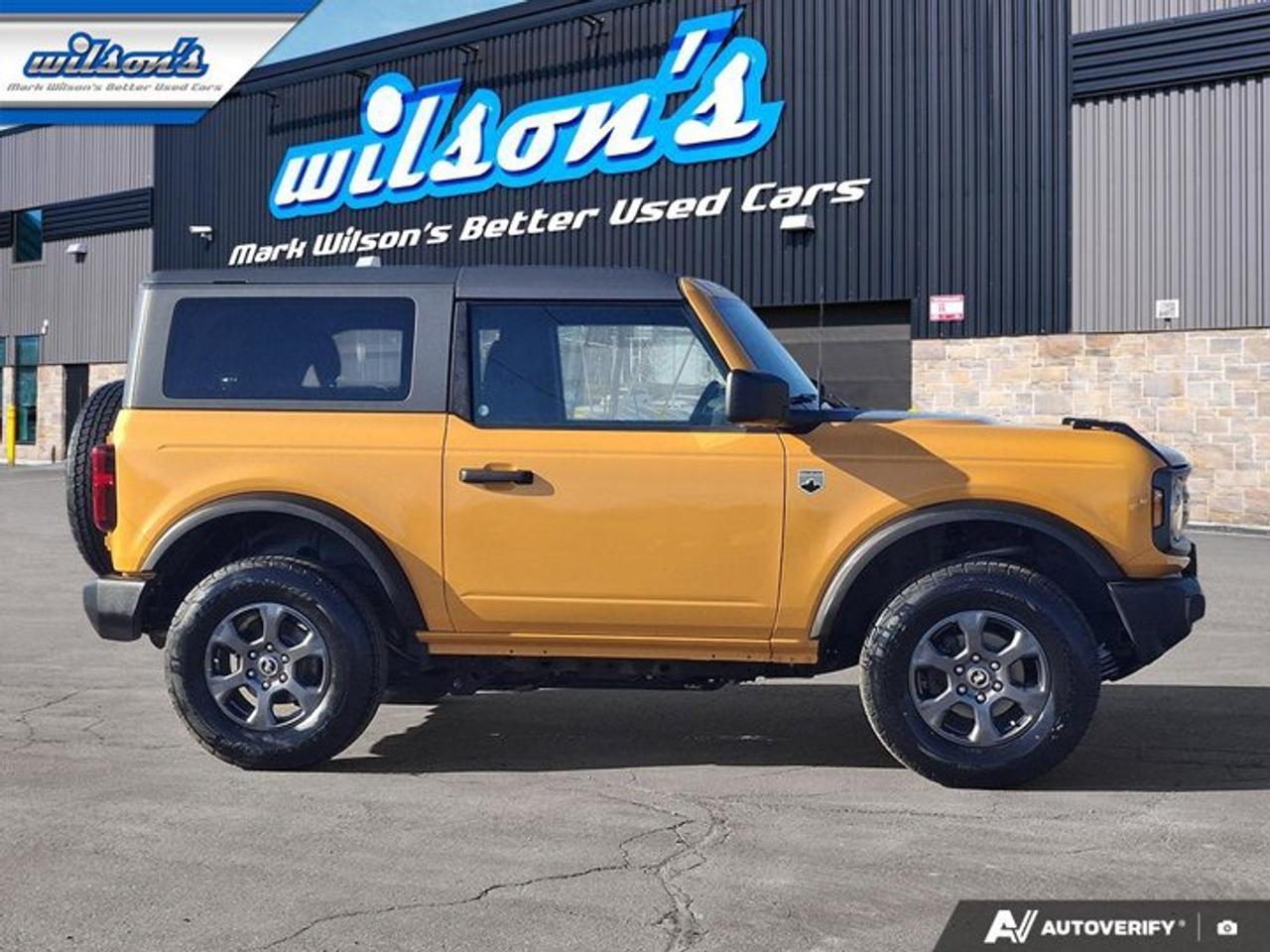 2022 Ford Bronco Big Bend 2-Dr 4X4 | Cyber Orange | Hard Top | Auto | CarPlay + Android | Rear Camera | and More ! Photo