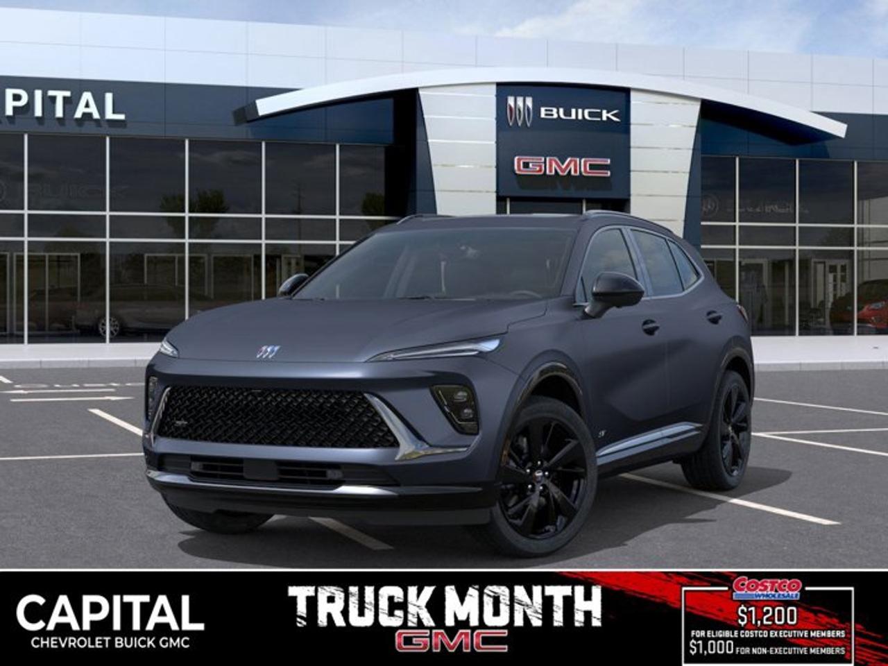 This Buick Envision delivers a Turbocharged Gas I4 2.0L/- TBD  engine powering this Automatic transmission. TRANSMISSION, 9-SPEED AUTOMATIC (STD), SPORT TOURING (ST) PREFERRED EQUIPMENT GROUP includes standard equipment, QUARTZ BLUE METALLIC.*This Buick Envision Comes Equipped with These Options *MOONROOF, POWER, PANORAMIC, TILT-SLIDING, LPO, FRONT AND REAR SPLASH GUARDS, LPO, ALL-WEATHER FLOOR LINERS, FIRST AND SECOND ROWS, EBONY, ENGINE, 2.0L TURBO, 4-CYLINDER, SIDI (228 hp [170 kW] @ 5000 rpm, 258 lb-ft of torque [350 N-m] @ 1500-4000 rpm) (STD), 3 YEARS SIRIUSXM, Wireless Charging, Wireless Apple CarPlay/Wireless Android Auto, Wiper, rear intermittent, Windows, remote Express-Down, all windows, Windows, power, rear with Express-Down.* Stop By Today *Come in for a quick visit at Capital Chevrolet Buick GMC Inc., 13103 Lake Fraser Drive SE, Calgary, AB T2J 3H5 to claim your Buick Envision!