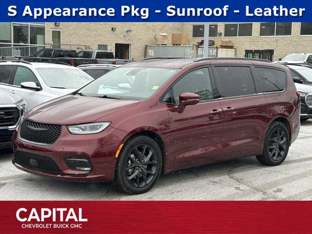 Recent Arrival! CARFAX Canada One OwnerAsk for the Internet Department for more information or book your test drive today! Call 403-256-4960 for fast answers at your fingertips! Disclaimer: All prices are plus taxes. See dealer for details. AMVIC Licensed Dealer # B2020028.2022 Pacifica 9-Speed Automatic FWD Pacifica Touring-L, Black Leather, Anodized Ice Cave Accents, Anodized Ink Badging, Anodized Silver IP Bezel, Black Daylight Opening Mouldings, Black Seats, Heated front seats, Leather-Faced w/Perforation & S Logo, Piano Black Interior Accents, Premium Black Rear Fascia, Premium Upper/Lower Grille w/Black Surround, Quick Order Package 27L, S Appearance Package, S Badge, Silver Metal Brushed Hydro Accents, Wheels: 20 x 7.5 S-Model Aluminum.