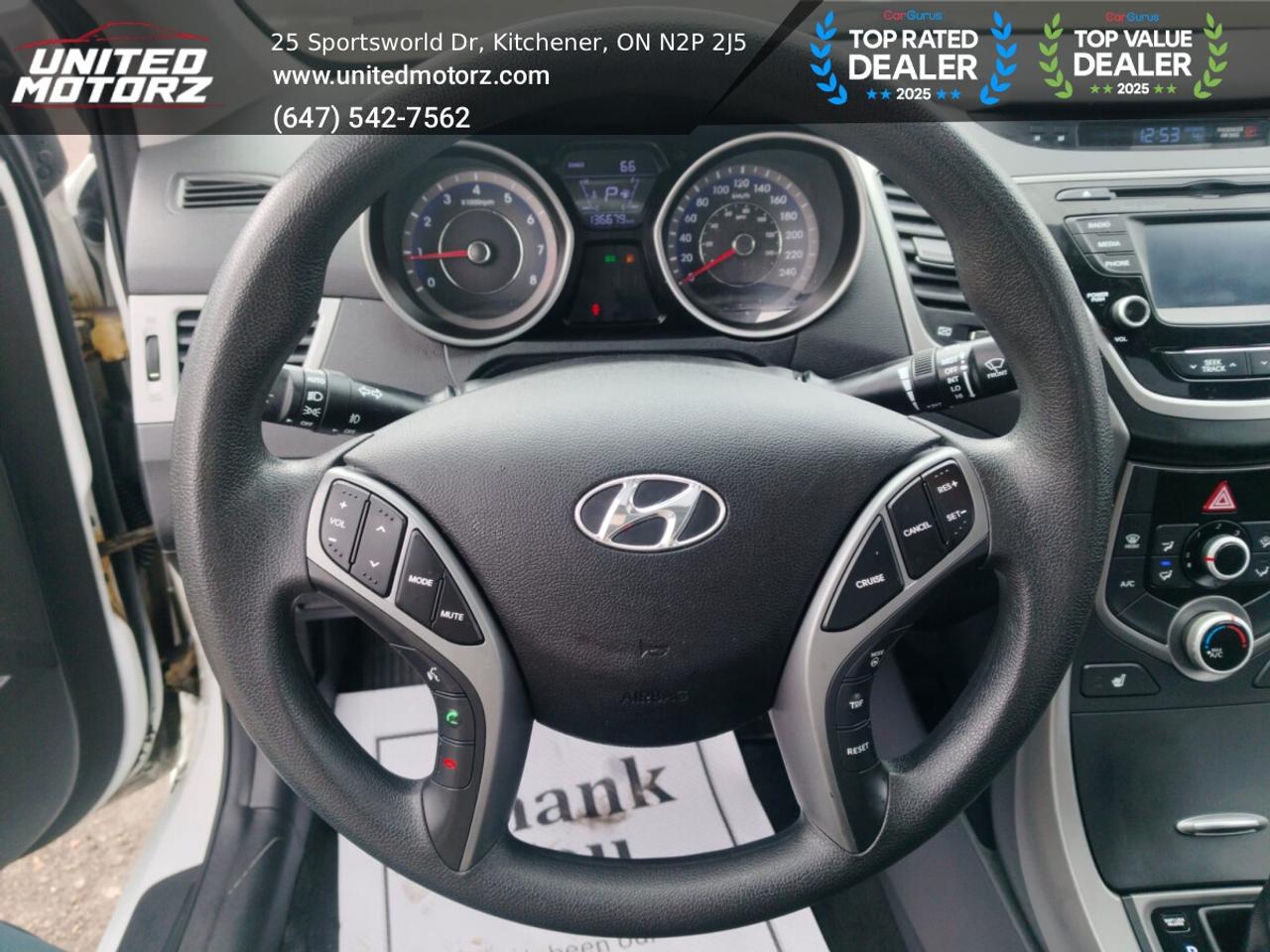 2016 Hyundai Elantra Sport~SAFETY CERTIFIED~ONE OWNER~ Photo