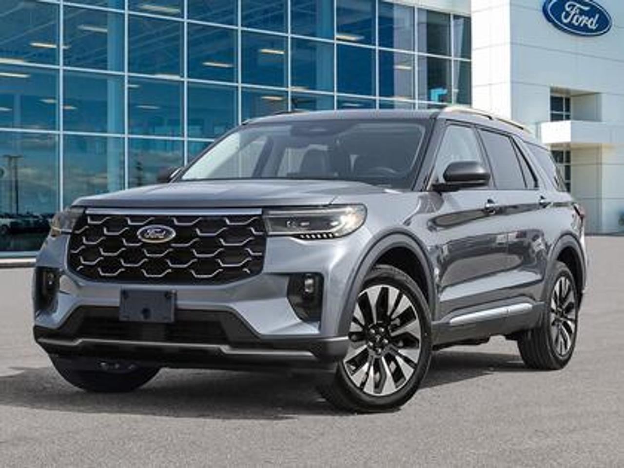 The 2026 Ford Explorer Platinum 600A 4WD shines in Carbonized Grey Metallic, this premium SUV is powered by a robust 2.3L EcoBoost I-4 engine paired with a 10-speed automatic transmission. With 310 horsepower and 315 lb-ft of torque, it delivers dynamic performance, giving a highway/city fuel economy of 10.4L/100km (24 Miles per gallon).

Key Features:
Ford Bluecruise
Ford Co-Pilot360 Assist 2.0
360 Degree Camera 
Adaptive Cruise Control
BLIS (Blind Spot Information System)
Evasive Steering Assist
Lane Keeping System
Reverse Brake Assist
Rain Sensing Wipers 
LED Taillamps
Panoramic Fixed Glass Moonroof with Power Shade
B&O Sound System
20 Luster Nickle-Painted Aluminum Wheels
Heated And Ventilated Front Seats
Heated Second Row Seats
Memory Driver Seat
Ford Connectivity Package
Lux Leather Package
Engine Block Heater

Moose Jaw Ford, conveniently located at 1010 North Service Road in Moose Jaw, is your trusted destination for all your automotive needs. With an impressive 4.8-star Google rating from nearly 1,500 reviews, we are proud to deliver an exceptional vehicle-buying experience tailored just for you. Our Moose Jaw Motives set us apart, offering unbeatable value like half-priced oil changes for life on pre-owned vehicles, one year of key and remote protection, and one year of tire and rim protection. Enjoy peace of mind with every purchase. At Moose Jaw Ford, were committed to driving positive change in our community by combining exceptional service, high-quality vehicles, and a guest-first approach. Visit us today!