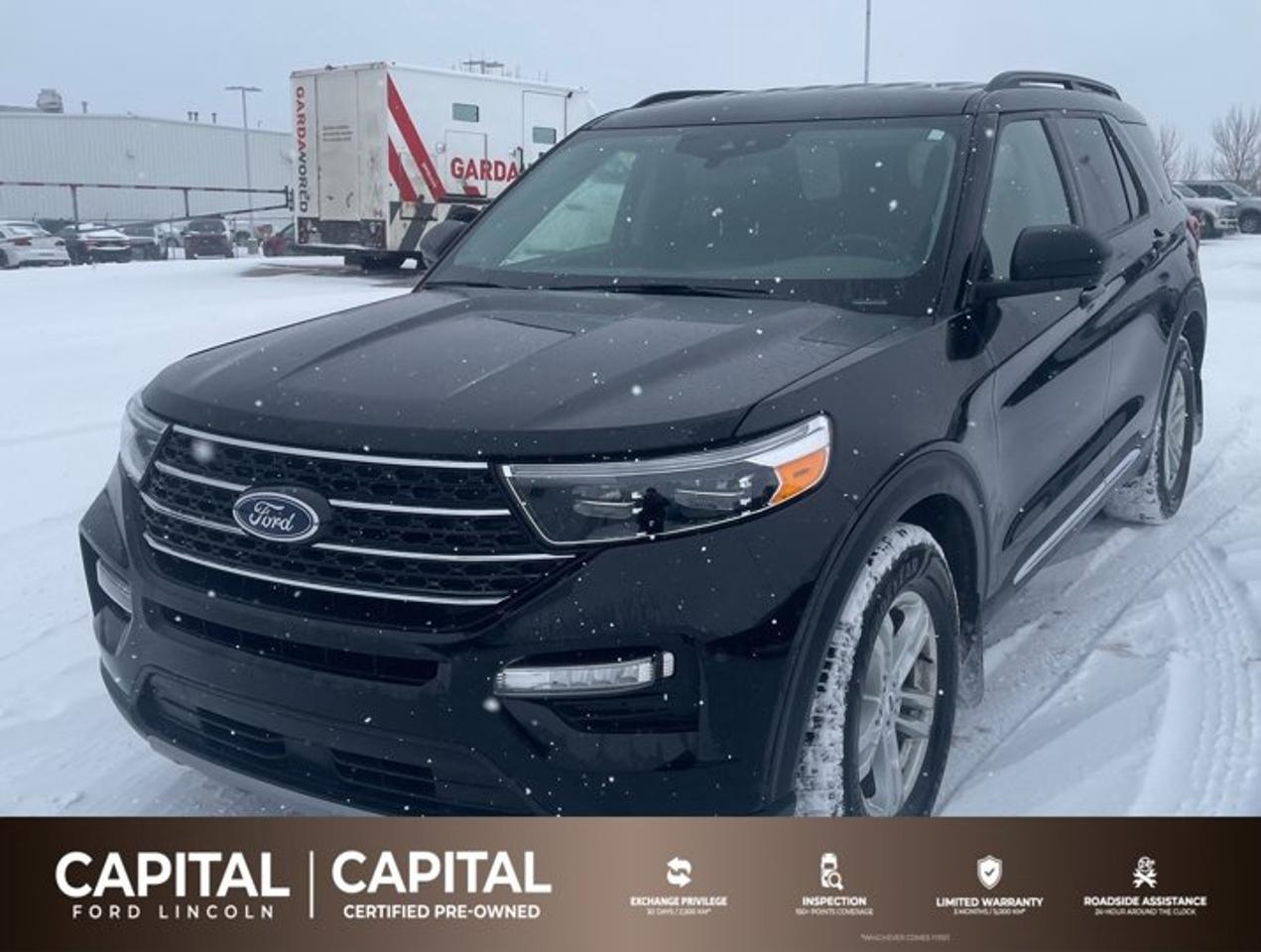 This BLACK Ford Explorer XLT is the best selling SUV in its class. The XLT trim has a Intercooled Turbo Premium Unleaded I-4 2.3 L/140 engine and is capable of towing and off-roading. Great for road trips, camping and more! You will notice the vehicle has chrome door handles and the convenience of a keyless entry keypad. This spacious interior includes a media hub with 2 USB ports, SD card reader and an audio/video input jack and the overhead console has dome/map lights and a cool little holder for your shades. The XLT models come with a powerful sound system including a single-disc CD player and six speakers. MP3-capable so you can load it up with all your music! Safety features include a reverse sensing system and a SOS post crash alert system. This vehicle would be an excellent addition for any family! Contact us today to test drive a Ford Explorer XLT.Check out this vehicles pictures, features, options and specs, and let us know if you have any questions. Helping find the perfect vehicle FOR YOU is our only priority.P.S...Sometimes texting is easier. Text (or call) 306-994-3121 for fast answers at your fingertips!Dealer License #307287
