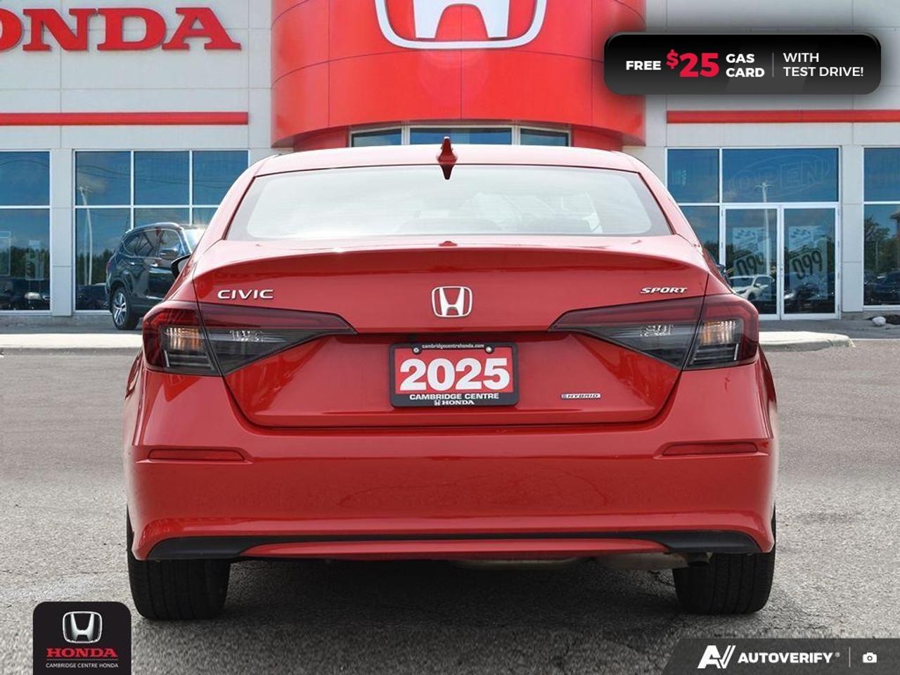 2025 Honda Civic Hybrid Sport HONDA SENSING TECHNOLOGIES | REARVIEW CAMERA | APPLE CARPLAY™/ANDROID AUTO™ Photo
