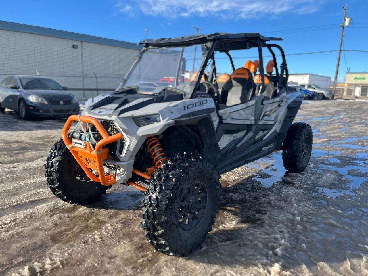 <p data-start=0 data-end=384>The 2021 Polaris RZR XP 4 1000 Highlifter is the ultimate off-road machine designed to take on the toughest mud trails and harshest environments with ease. Powered by a 999cc ProStar engine delivering 110 horsepower, this powerhouse is built to dominate, delivering unmatched performance and strength, whether youre powering through deep mud pits or navigating challenging obstacles.</p><p data-start=0 data-end=384>&nbsp;</p><p data-start=386 data-end=728>Equipped with 30-inch High Lifter tires, a 16-inch ground clearance, and a rugged suspension system, the RZR XP 4 1000 Highlifter ensures superior traction, stability, and control over any terrain. The industry-leading Walker Evans shocks help absorb even the harshest bumps, giving you a smooth and controlled ride on the most uneven trails.</p><p data-start=386 data-end=728>&nbsp;</p><p data-start=730 data-end=1093>Designed for comfort and capability, the RZR XP 4 1000 Highlifter features a spacious four-seat configuration, perfect for bringing your friends or family along for the adventure. The premium, adjustable seats, ergonomic cockpit, and intuitive controls offer maximum comfort and convenience, while the ample storage allows you to carry all your gear for the ride.</p><p data-start=730 data-end=1093>&nbsp;</p><p data-start=1095 data-end=1437>With a durable, heavy-duty frame and a high-performance drivetrain, the RZR XP 4 1000 Highlifter is built to last, tackling even the most extreme mud trails with ease. Whether you&rsquo;re heading out for a fun weekend ride or taking on a serious mudding expedition, this side-by-side delivers the performance, durability, and versatility you need.</p><p data-start=1095 data-end=1437>&nbsp;</p><p data-start=1439 data-end=1653 data-is-last-node= data-is-only-node=>Ready to experience the thrill of the 2021 Polaris RZR XP 4 1000 Highlifter? Take advantage of our flexible financing options and fast nationwide delivery. Contact us today to learn more or schedule your test ride!</p>