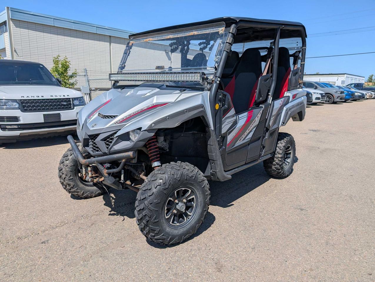 <p data-start=117 data-end=495>The 2018 Yamaha Wolverine X4 Special Edition is a versatile, trail-ready 4-seat side-by-side that blends smooth power delivery, confident handling, and premium comfort &mdash; all wrapped in a tough, factory-upgraded package. Powered by an 847cc parallel-twin engine, the X4 delivers quiet, torquey performance ideal for tight trails, backwoods adventures, and family outings.</p><p data-start=117 data-end=495>&nbsp;</p><p data-start=497 data-end=811>This Special Edition model comes factory-equipped with painted bodywork, color-matched interior accents, and aluminum wheels for a rugged yet refined look. The Ultramatic&reg; CVT transmission and On-Command&reg; 2WD/4WD with diff-lock provide smooth power and excellent control over technical terrain.</p><p data-start=497 data-end=811>&nbsp;</p><p data-start=813 data-end=1064>The compact chassis and independent suspension with self-leveling rear shocks ensure a stable, comfortable ride &mdash; even when fully loaded. And with four high-back seats, the Wolverine X4 lets you bring the whole crew along for the ride.</p><p data-start=813 data-end=1064>&nbsp;</p><p data-start=1066 data-end=1231>Whether youre working on the land or exploring off-grid trails, the 2018 Wolverine X4 SE is built for performance, comfort, and long-lasting Yamaha reliability.</p><p data-start=134 data-end=536>&nbsp;</p><p data-start=1233 data-end=1406>Contact us today to check availability, financing, or Canada-wide delivery options. Adventure is better when it&rsquo;s shared &mdash; and the Wolverine X4 is ready to lead the way.</p>