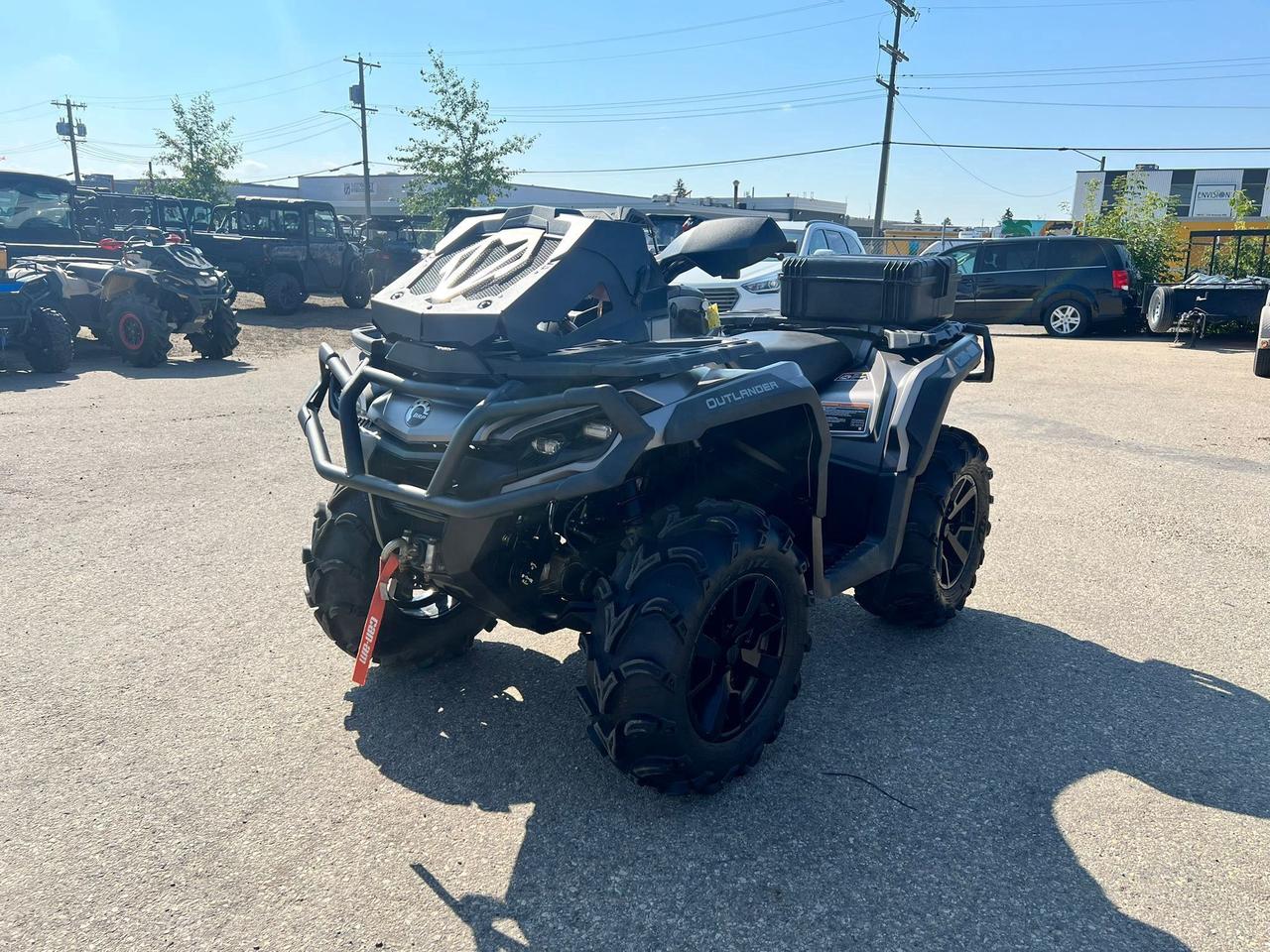 <p data-start=115 data-end=470>The 2023 Can-Am Outlander 850 XT is built for riders who demand power, control, and durability &mdash; now equipped with a radiator relocation kit to take on deeper mud and hotter conditions without compromise. Its 78 HP Rotax&reg; 854cc V-Twin engine delivers aggressive performance, while premium XT features enhance both utility and trail capability.</p><p data-start=115 data-end=470>&nbsp;</p><p data-start=472 data-end=487>Outfitted with:</p><ul data-start=489 data-end=1020><li data-start=489 data-end=574><p data-start=491 data-end=574>Factory radiator relocation for improved cooling in muddy or wet environments</p></li><li data-start=575 data-end=656><p data-start=577 data-end=656>Tri-Mode Dynamic Power Steering (DPS) for confident handling at any speed</p></li><li data-start=657 data-end=732><p data-start=659 data-end=732>3,500-lb winch, heavy-duty front and rear bumpers for added utility</p></li><li data-start=733 data-end=791><p data-start=735 data-end=791>26 Carlisle ACT tires on 14 cast aluminum wheels</p></li><li data-start=792 data-end=864><p data-start=794 data-end=864>Arched A-arm front suspension with 11 inches of ground clearance</p></li><li data-start=865 data-end=928><p data-start=867 data-end=928>Selectable 2WD/4WD with Visco-Lok QE front differential</p></li><li data-start=929 data-end=1020><p data-start=931 data-end=1020>Digital display, full floorboards, and rear rack extension for comfort and function</p></li></ul><p data-start=1022 data-end=1175>&nbsp;</p><p data-start=1022 data-end=1175>The Outlander XT 850 with rad relocate is ready for backcountry riding, deep mud, or rugged work &mdash; with added cooling efficiency and off-road protection.</p><p data-start=80 data-end=396>&nbsp;</p><p data-start=1177 data-end=1261>Contact us today to learn more about financing options and Canada-wide delivery.</p>