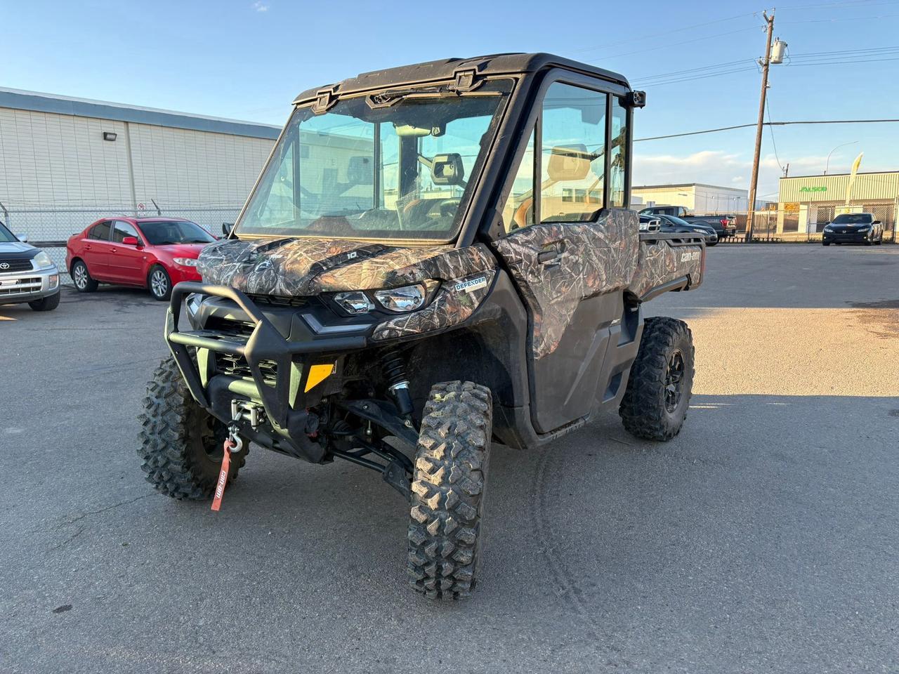 <p data-start=0 data-end=144>The 2024 Can-Am Defender HD10 Limited is built to master any job, any season, with premium power, luxurious comfort, and unbeatable versatility.</p><p data-start=0 data-end=144>&nbsp;</p><p data-start=146 data-end=1169>Powered by an 82 HP, 976 cc Rotax V-Twin engine, this side-by-side gives you strong, smooth torque and high-end performance for work or play.</p><p data-start=146 data-end=1169><br data-start=287 data-end=290>Purpose-built for the toughest environments, the Defender HD10 Limited features a PRO-TORQ CVT with Quick Response System, selectable Turf Mode/2WD/4WD with Smart-Lok auto-locking front differential, and Dynamic Power Steering (DPS) for precise control across rugged terrain.</p><p data-start=146 data-end=1169><br data-start=565 data-end=568>With 27&Prime; XPS Trail King tires mounted on 14&Prime; cast-aluminum wheels and 13&Prime; of ground clearance, the Defender is ready for deep ruts, mud, and rocks with confidence. A heavy-duty cargo box (1,000 lb capacity) and 2,500-lb towing capability make it a true workhorse.</p><p data-start=146 data-end=1169><br data-start=831 data-end=834>This 3-seater also comes equipped with a full hard roof, colour-matched doors with power windows, tilt-up glass windshield with wiper/washer, VERSA-PRO bolster seats, and full skid plate protection. Inside you&rsquo;ll find a 7.6&Prime; digital display, adjustable steering, and refined ergonomics you wouldn&rsquo;t expect in a vehicle built to haul.</p><p data-start=142 data-end=451>&nbsp;</p><p data-start=1171 data-end=1260>Contact us today to learn more about financing, trade-ins, or delivery across Canada.</p>