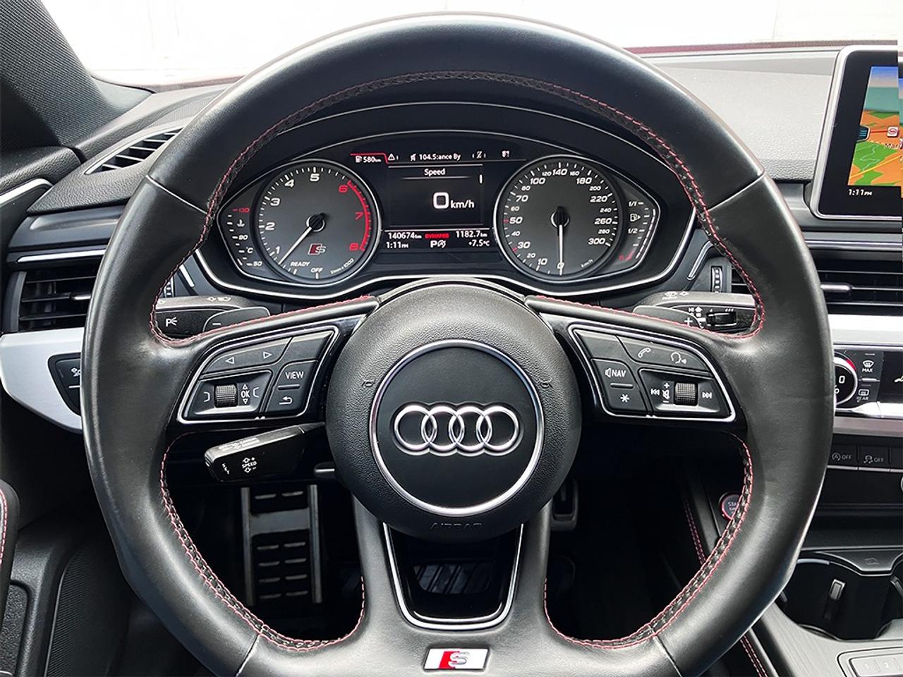 2018 Audi S5 NAVI|REARCAM|PANOROOF|RED ON RED LEATHER Photo